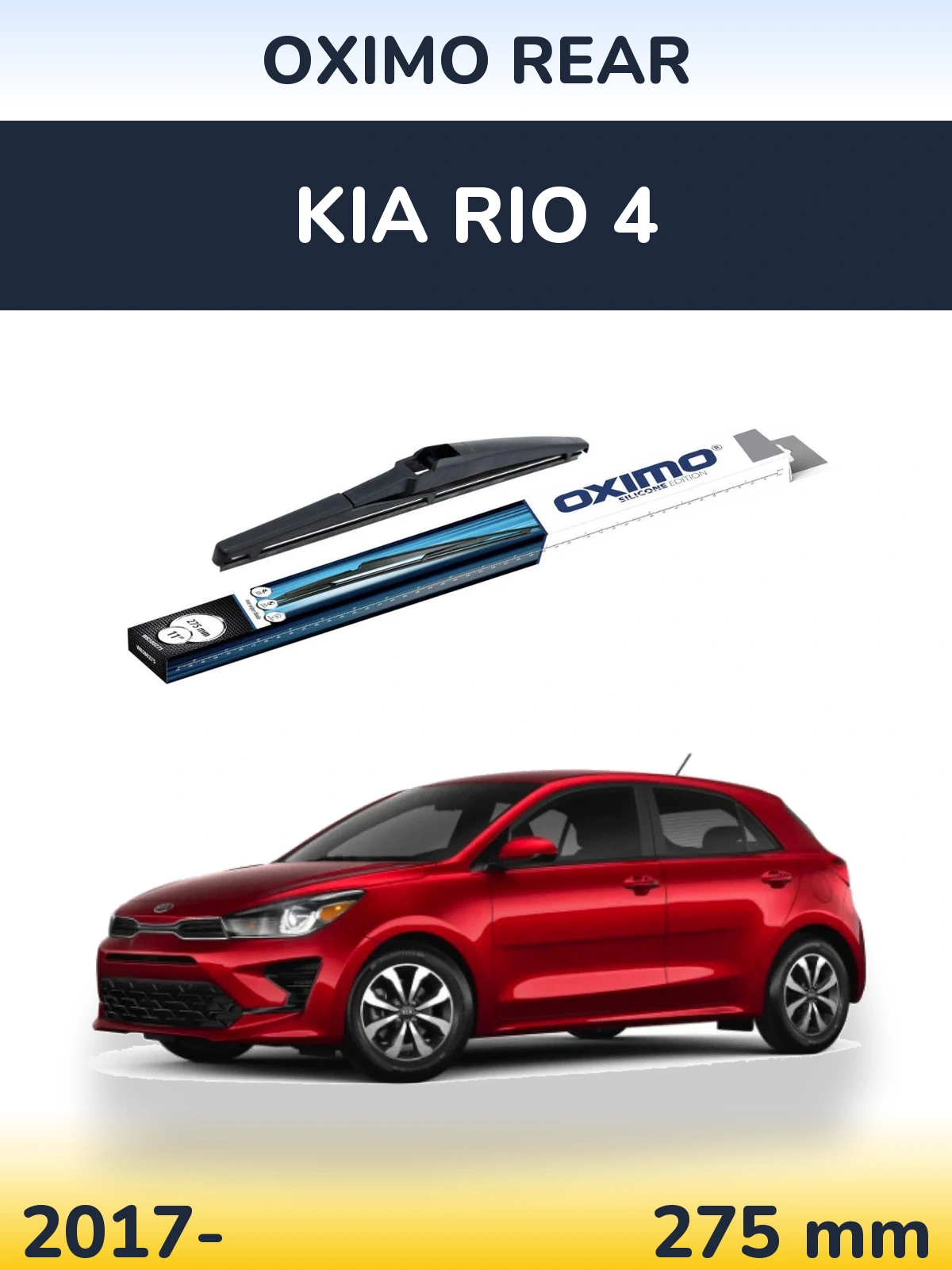 Rear wiper blade Oximo Rear 280 mm for KIA Rio 4 2017-2026