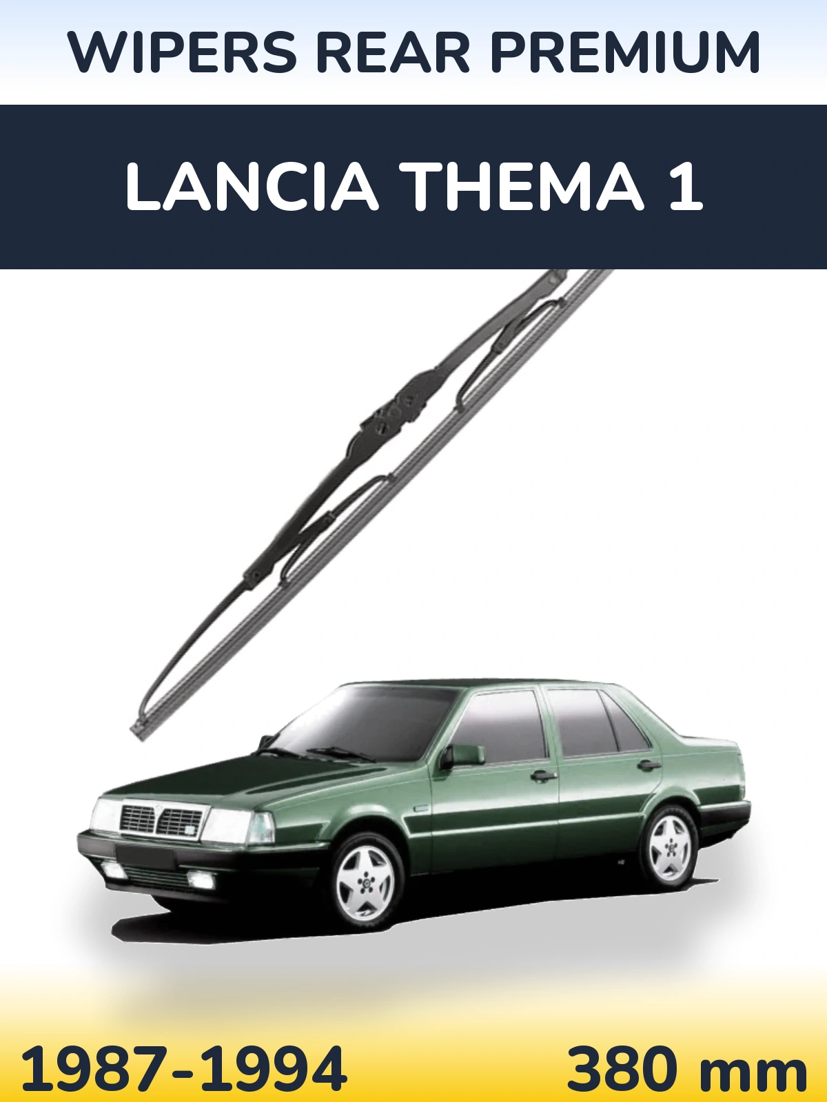 Rear wiper blade WIPERS REAR PREMIUM 380 mm for Lancia Thema 1 1987-1994