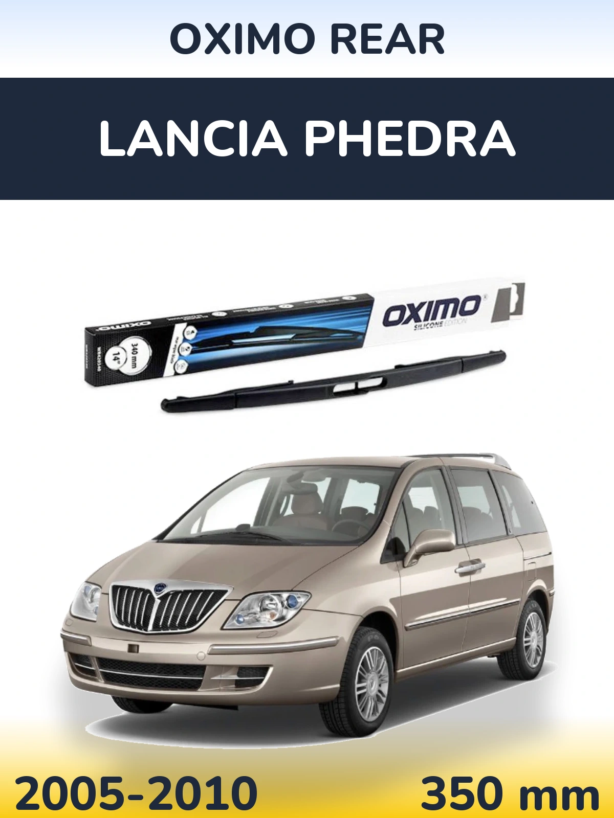 Rear wiper blade Oximo Rear 350 mm for Lancia Phedra 2005-2010