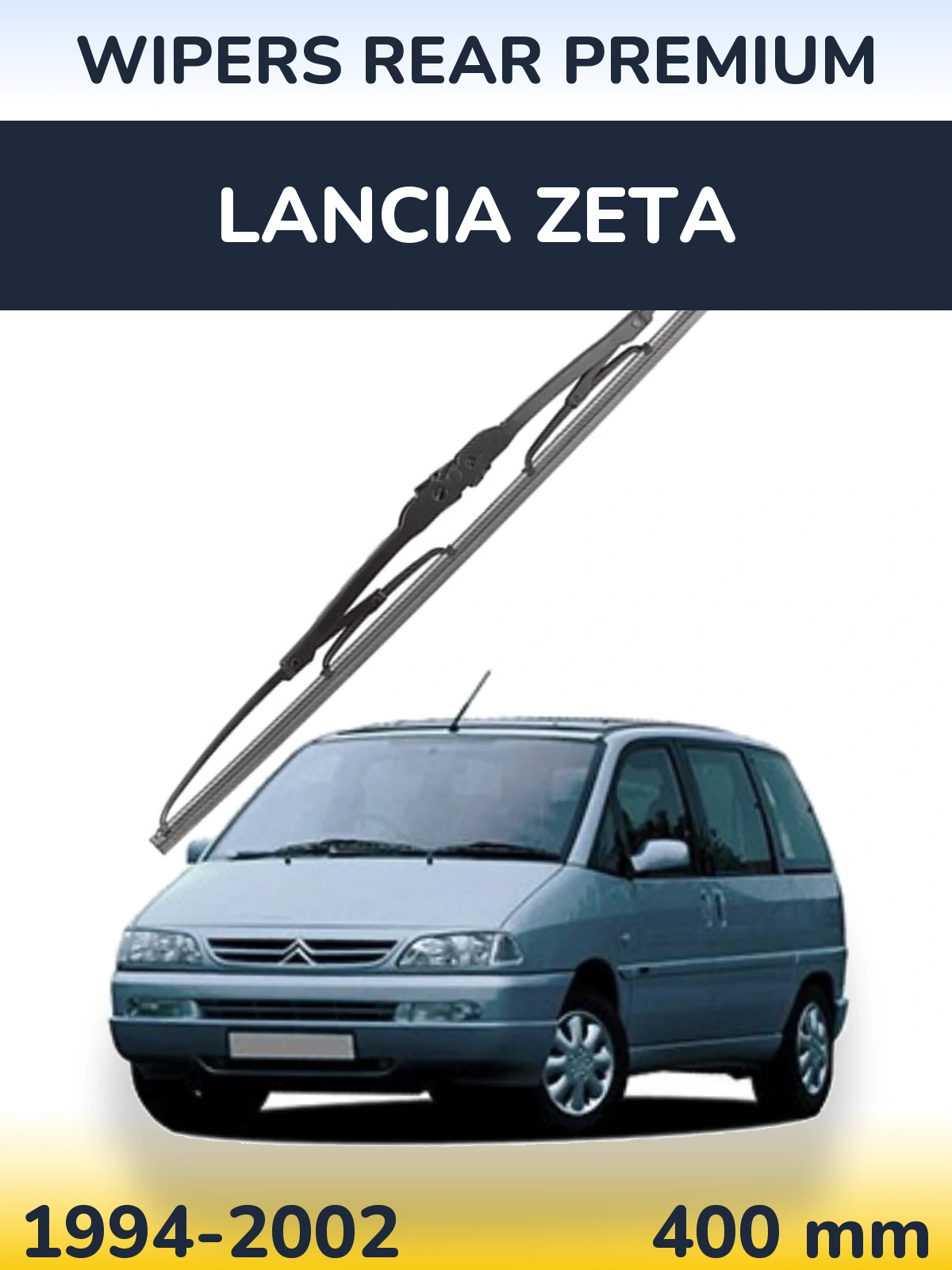 Rear wiper blade WIPERS REAR PREMIUM 400 mm for Lancia Zeta 1994-2002