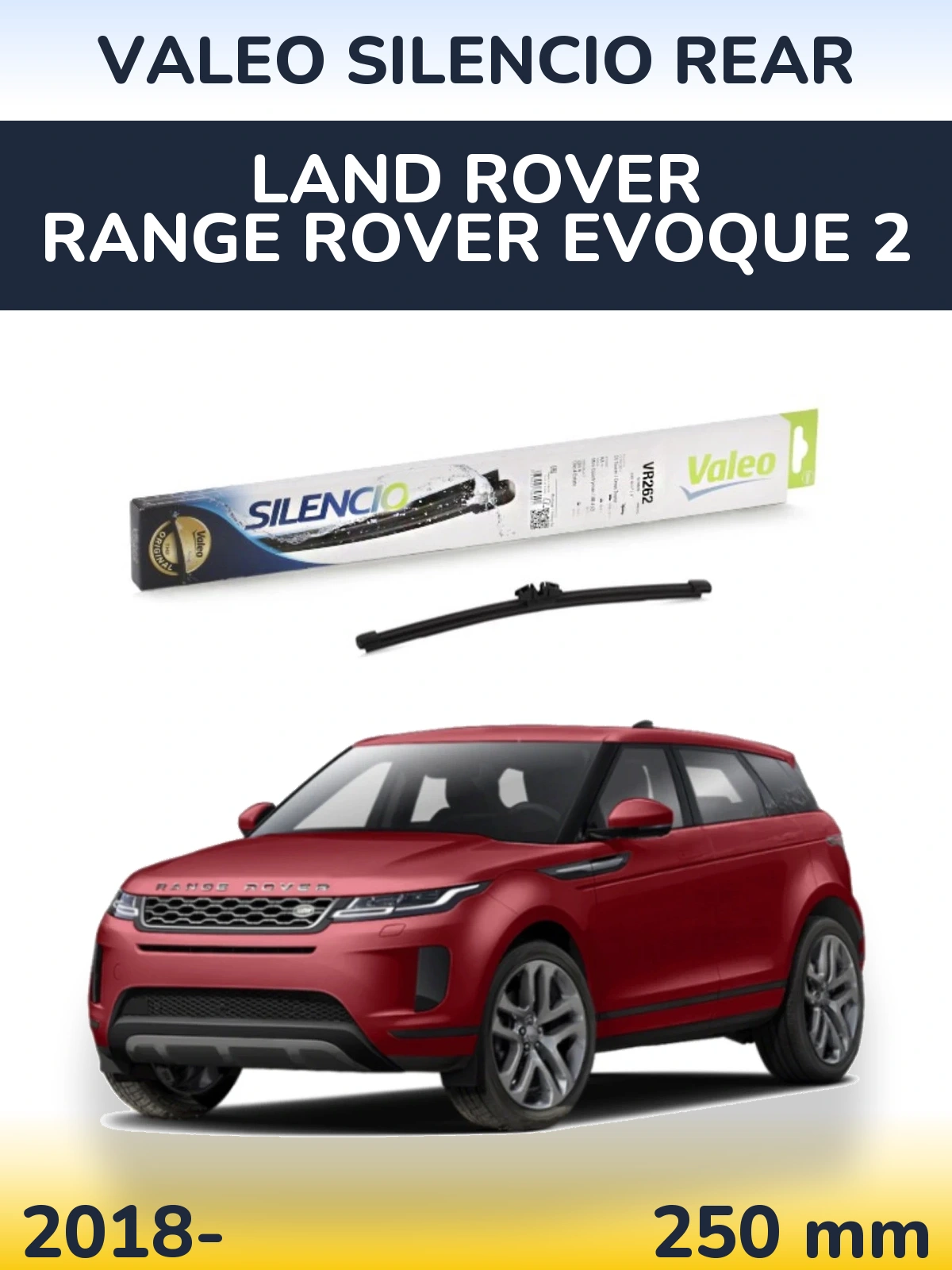 Задний дворник Valeo Silencio Rear 240 мм для Land Rover Range Rover  Evoque 2 2018-2026