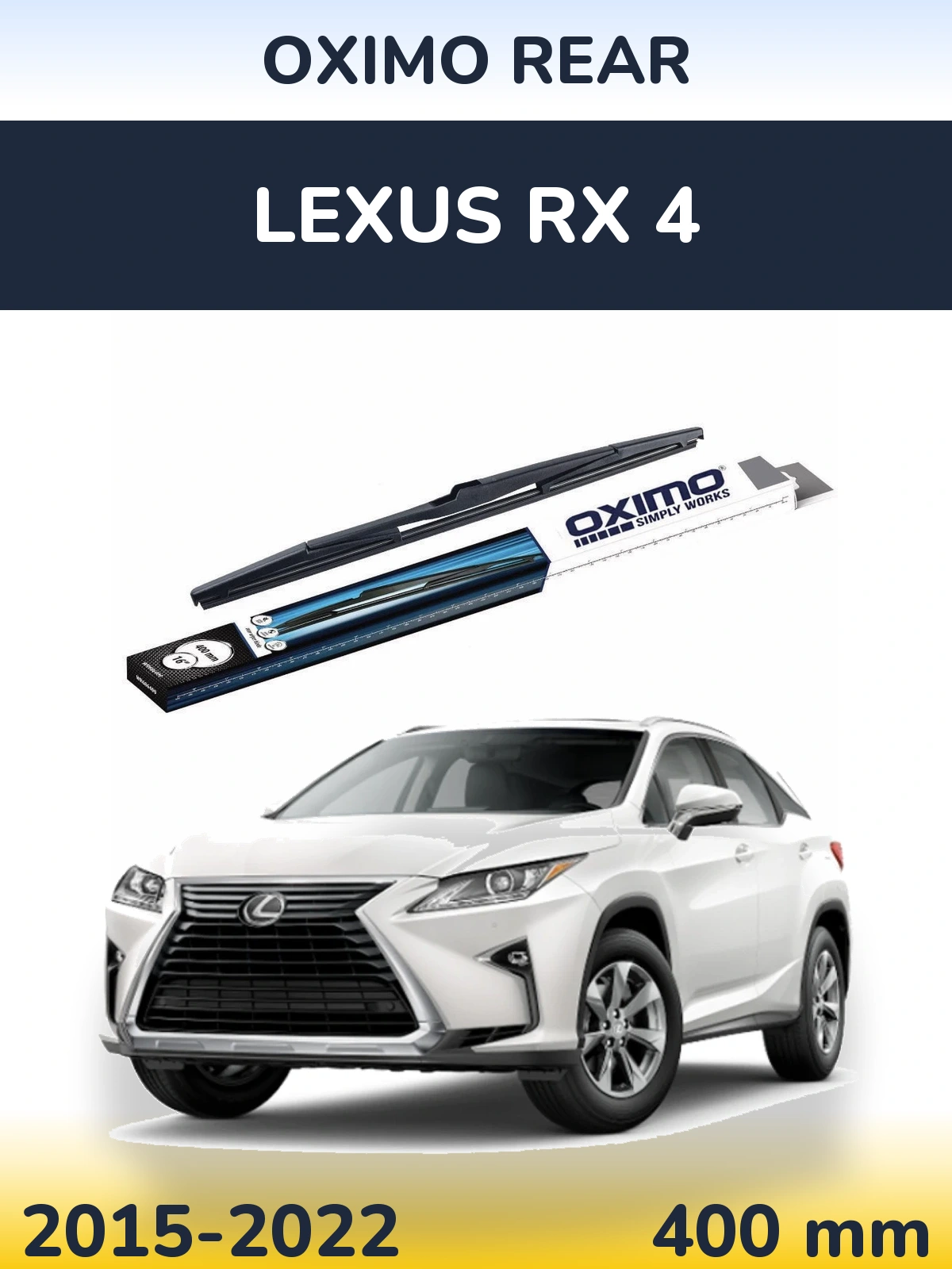 Задня щітка Oximo Rear 400 мм для Lexus RX 4 2015-2022