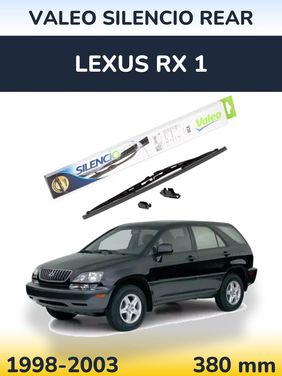 Задний дворник Valeo Silencio Rear 380 мм для Lexus RX 1 1998-2003