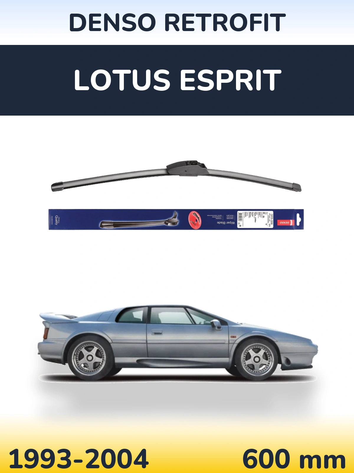 Передний дворник Denso Retrofit 600 мм для Lotus Esprit 1993-2004