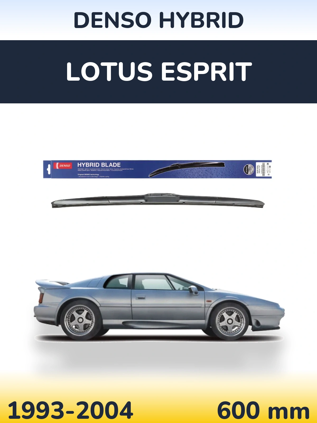 Передний дворник Denso Hybrid 600 мм для Lotus Esprit 1993-2004