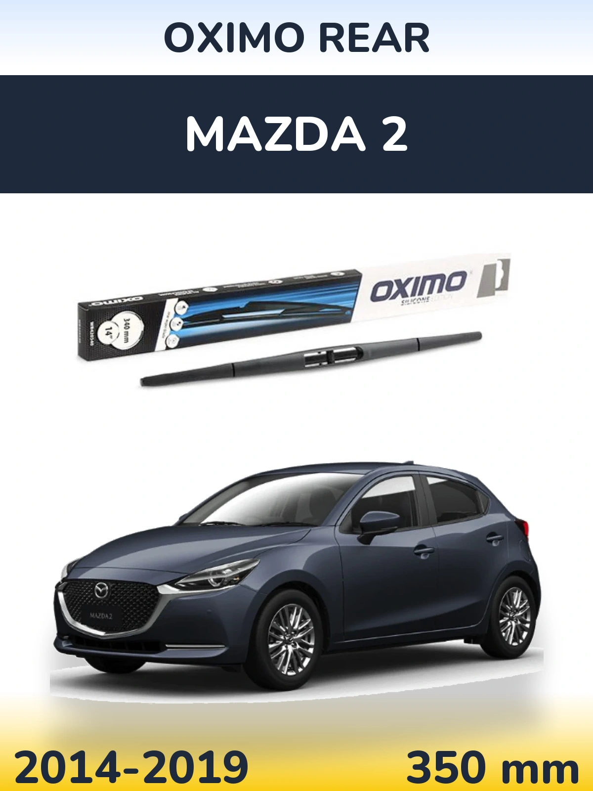 Rear wiper blade Oximo Rear 350 mm for Mazda 2 2014-2019