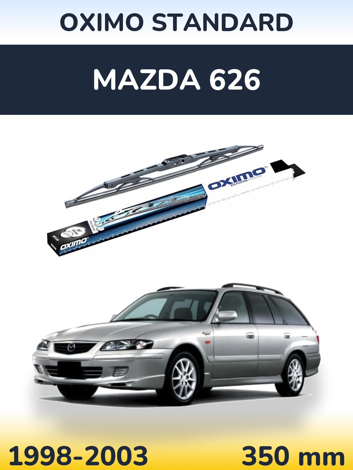 Rear wiper blade Oximo Standard 350 mm for Mazda 626 1998-2003