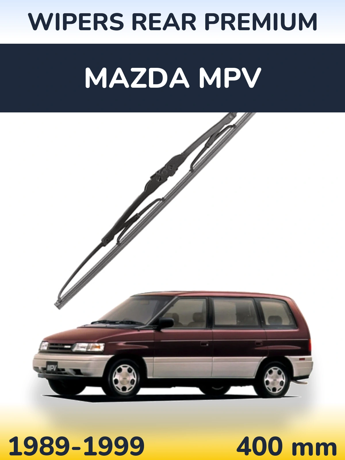 Rear wiper blade WIPERS REAR PREMIUM 400 mm for Mazda MPV 1989-1999