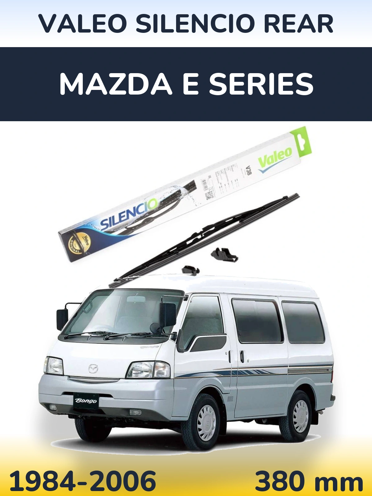 Задня щітка Valeo Silencio Rear 380 мм для Mazda E Series 1984-2006