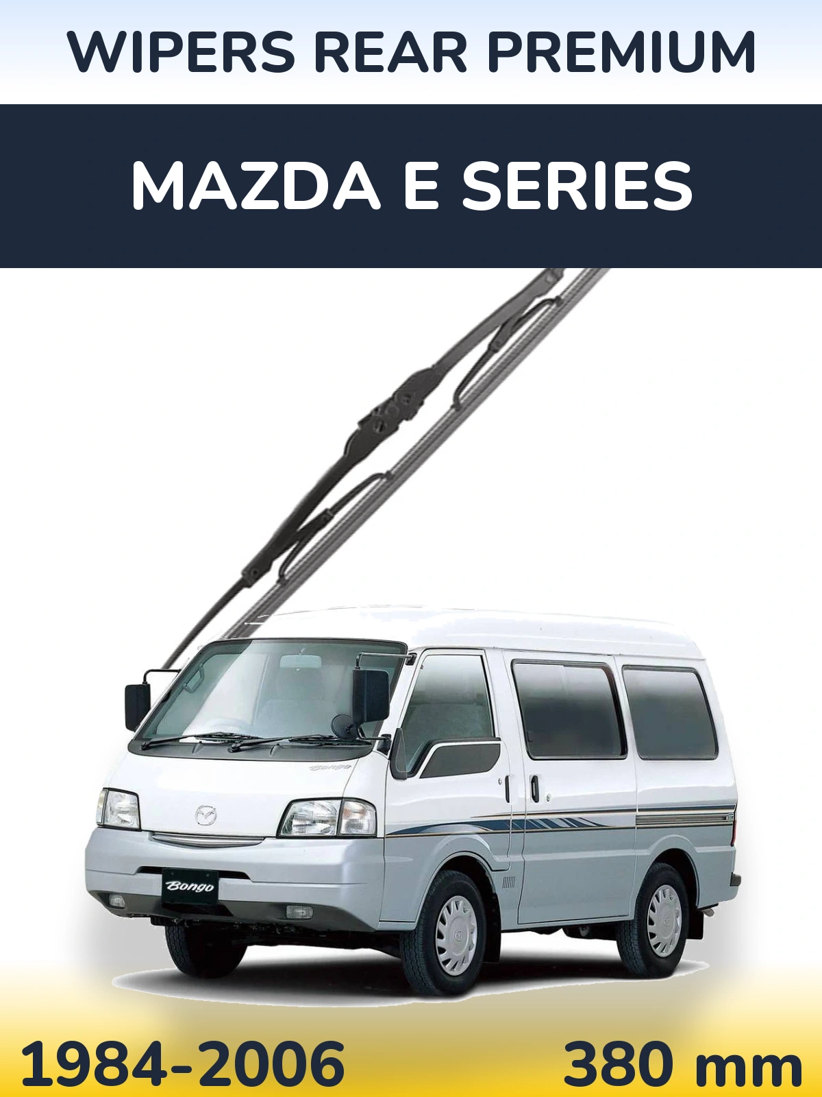 Rear wiper blade WIPERS REAR PREMIUM 380 mm for Mazda E Series 1984-2006