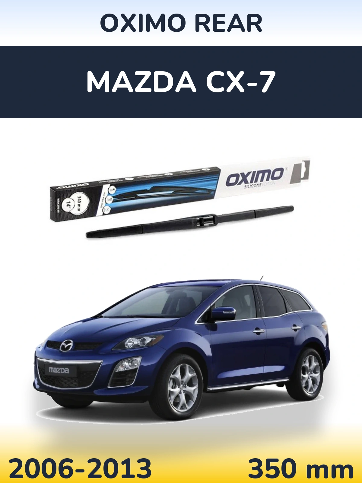 Rear wiper blade Oximo Rear 350 mm for Mazda CX-7 2006-2013