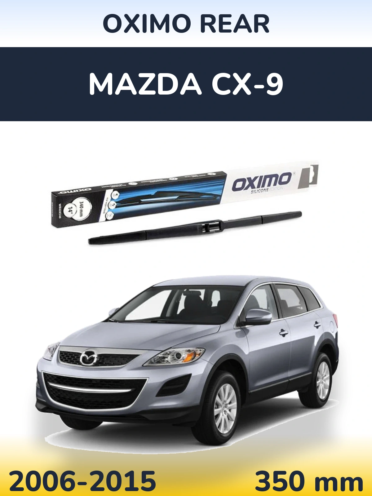 Rear wiper blade Oximo Rear 350 mm for Mazda CX-9 2006-2015