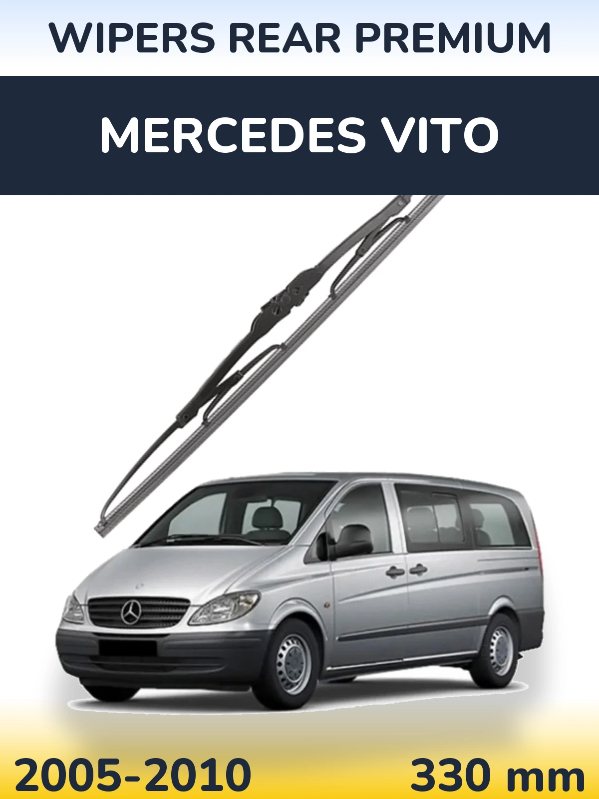 Rear wiper blade WIPERS REAR PREMIUM 330 mm for Mercedes Vito 2005-2010