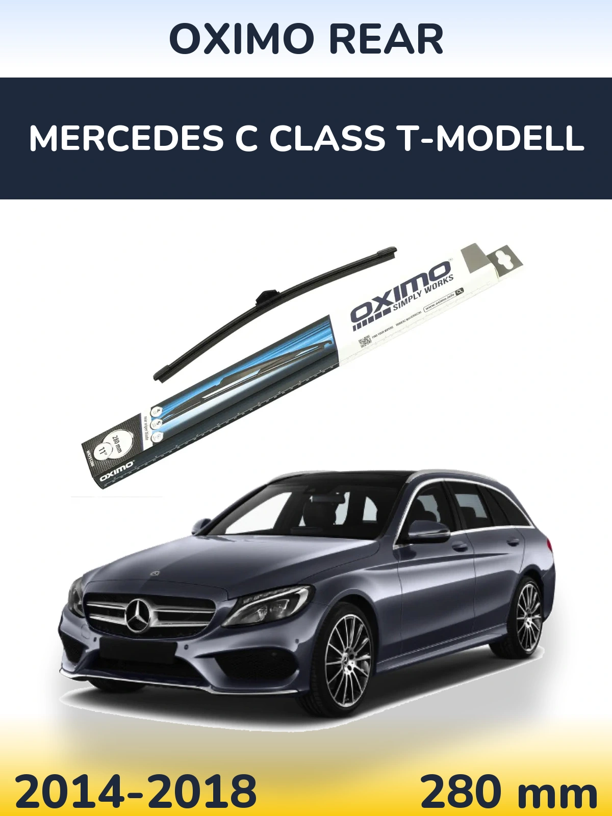 Rear wiper blade Oximo Rear 280 mm for Mercedes C Class T-Modelisl 2014-2018
