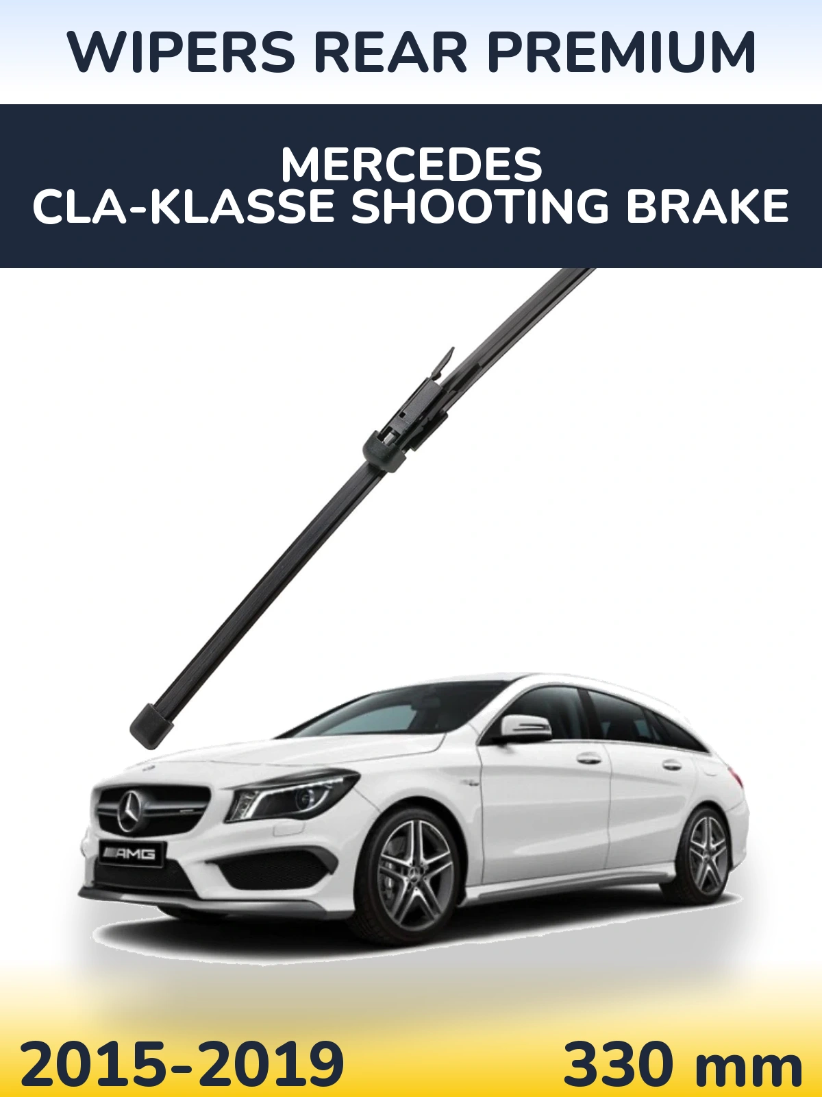 Rear wiper blade WIPERS REAR PREMIUM 330 mm for Mercedes CLA-Klasse Shooting Brake 2015-2019