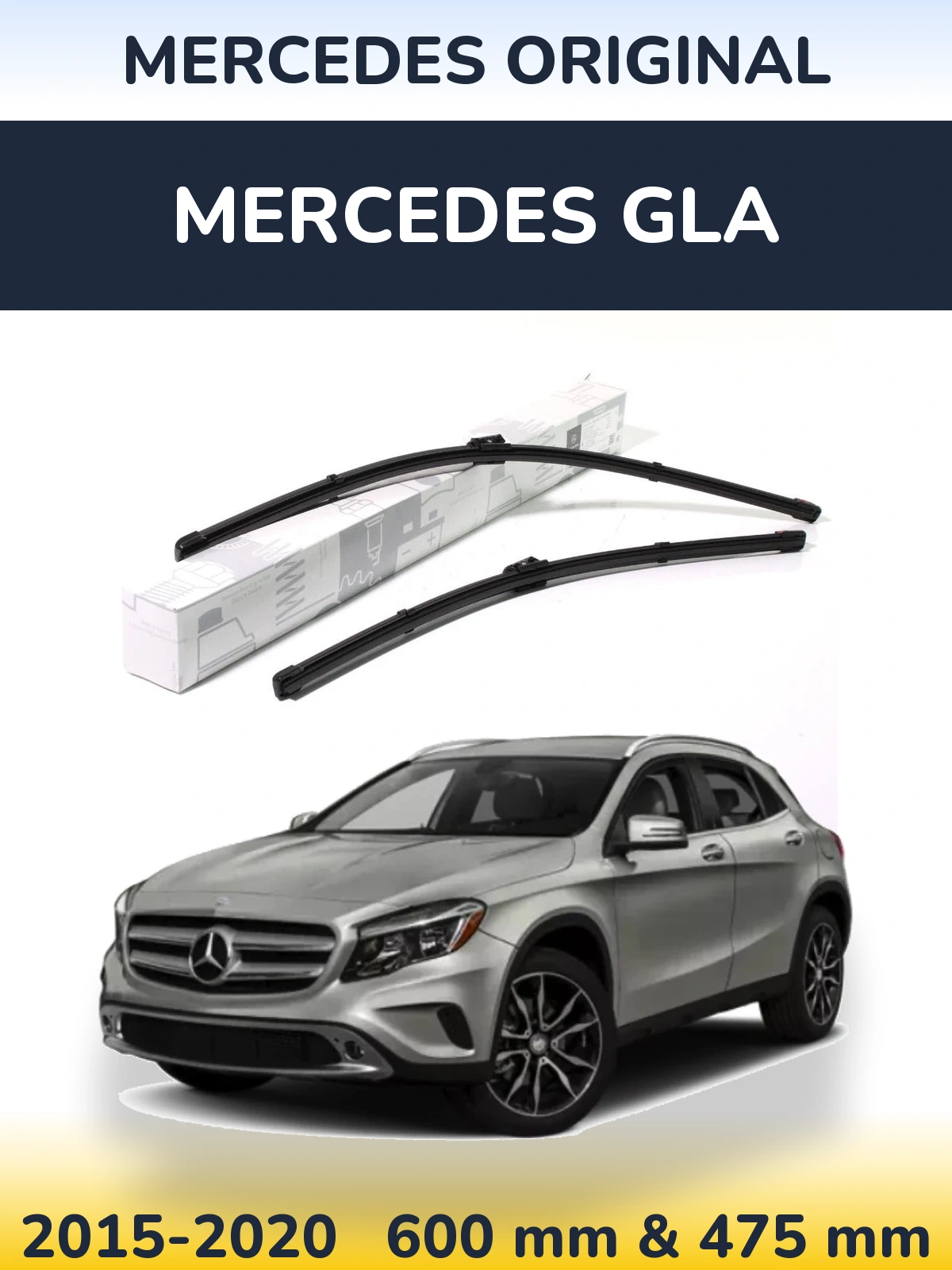 Комплект передніх щіток Mercedes OEM Mercedes Original 600 & 475 мм для Mercedes GLA 2015-2020