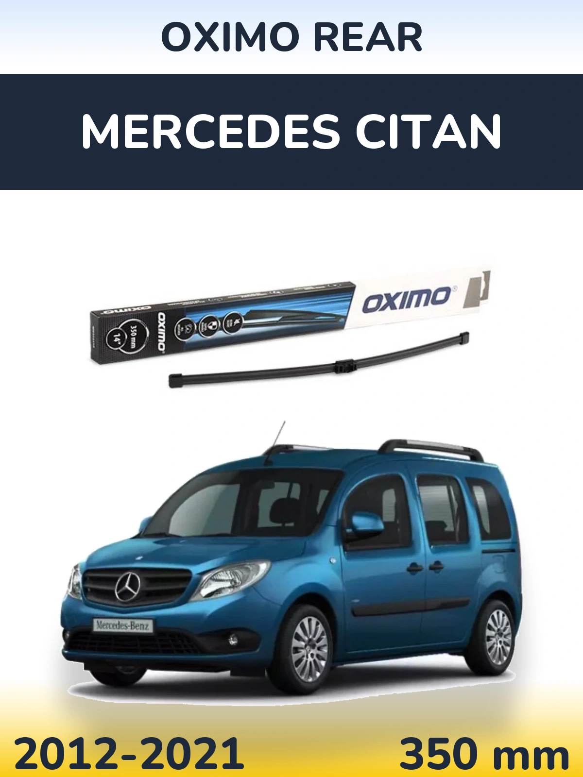 Rear wiper blade Oximo Rear 350 mm for Mercedes Citan 2012-2021