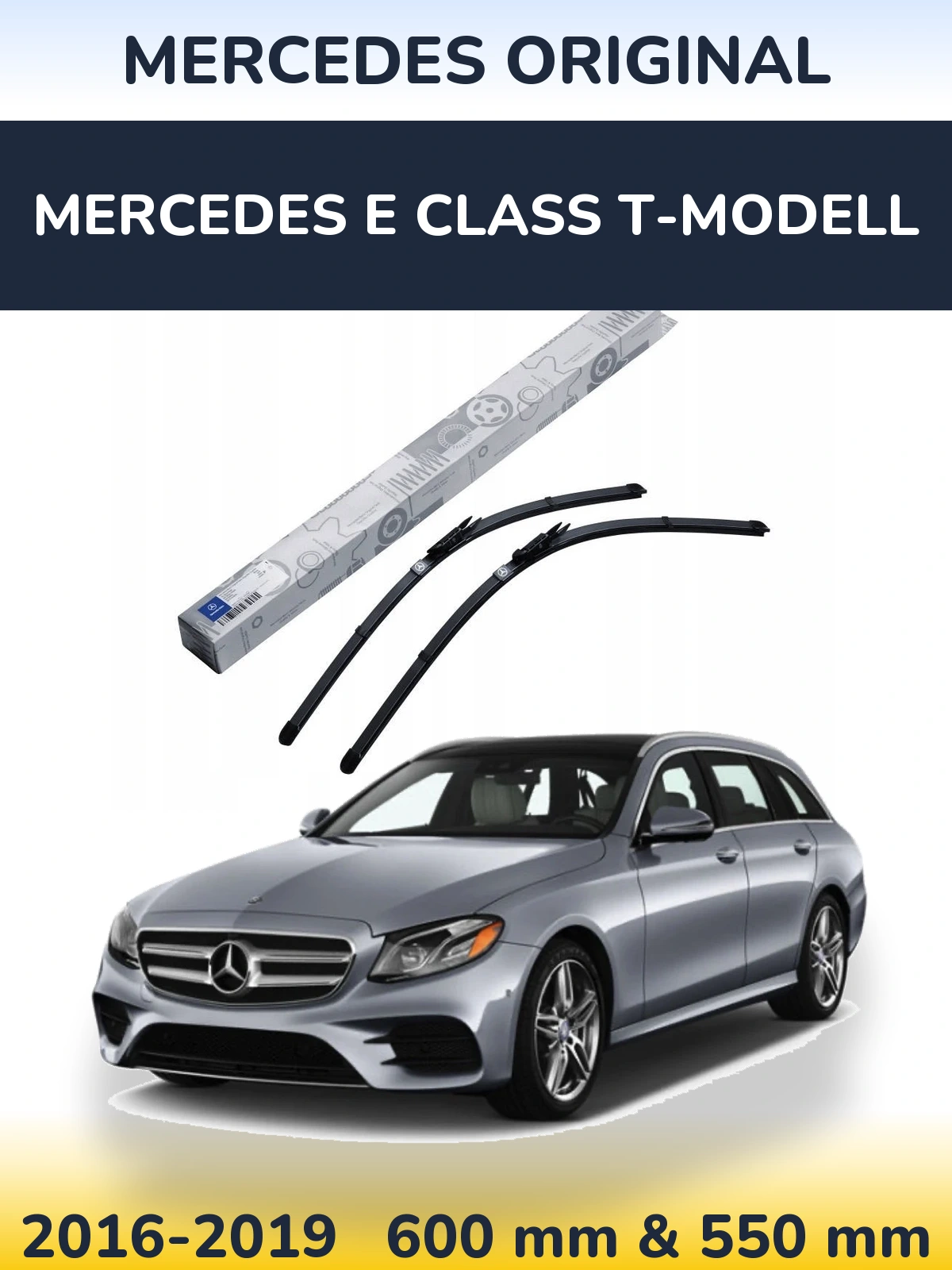 Комплект передних дворников Mercedes OEM Mercedes Original 600 & 550 мм для Mercedes E Class T-Модельl 2016-2019