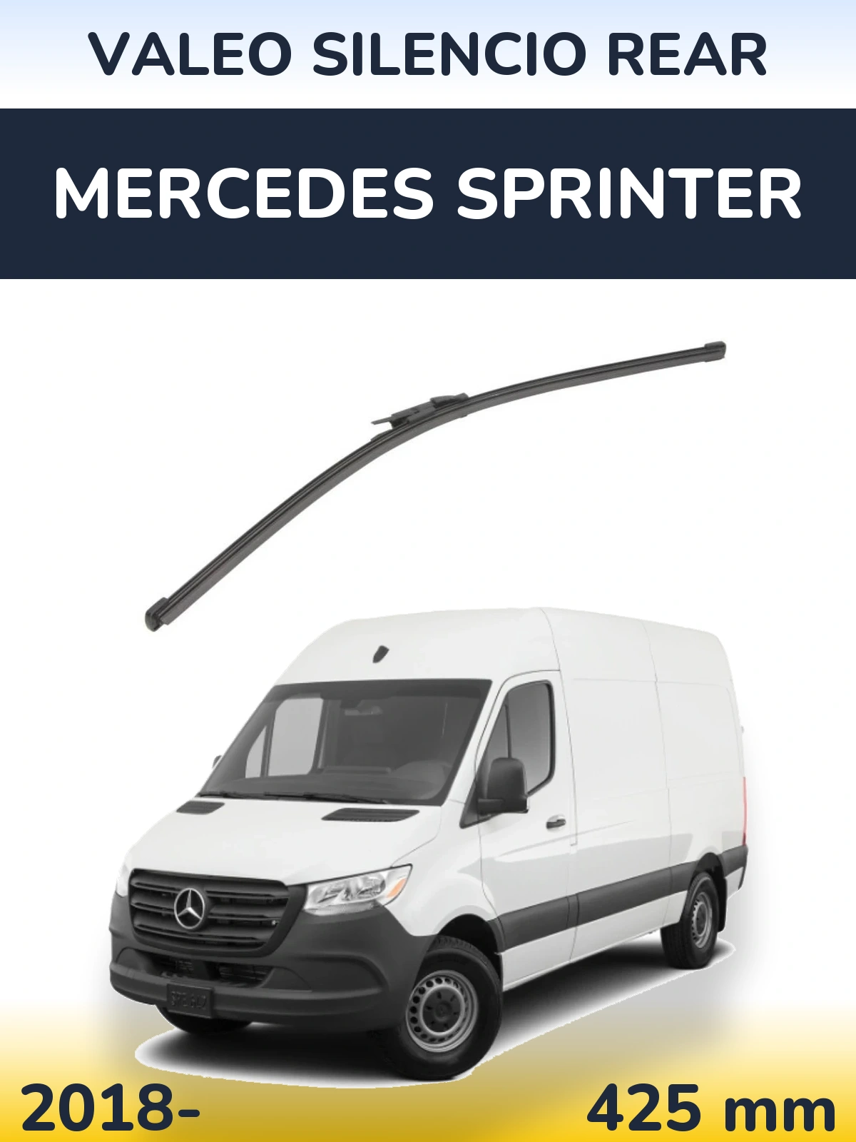 Rear wiper blade Valeo Silencio Rear 425 mm for Mercedes Sprinter 2018-2026