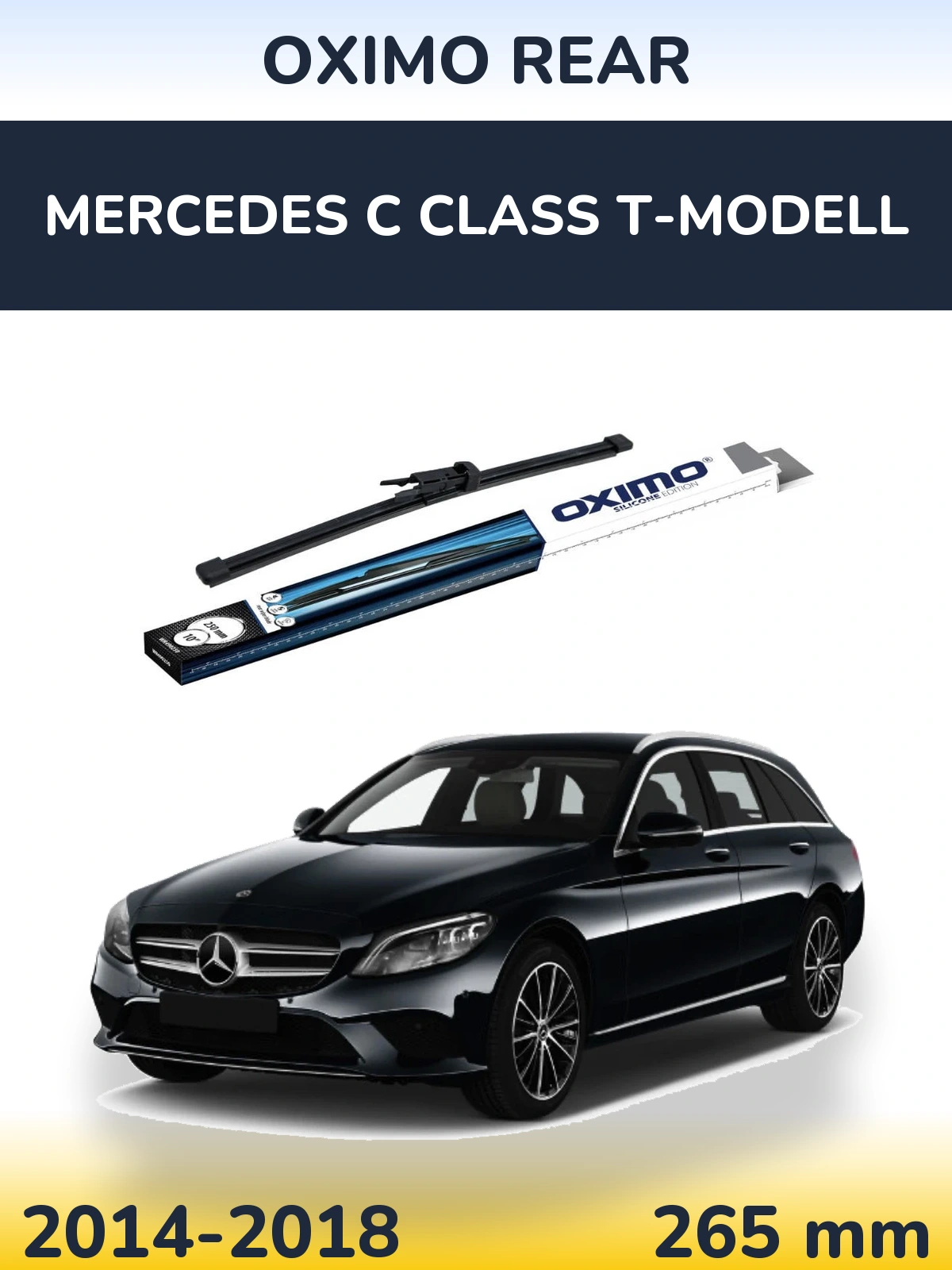 Rear wiper blade Oximo Rear 250 mm for Mercedes C Class T-Modelisl 2014-2018