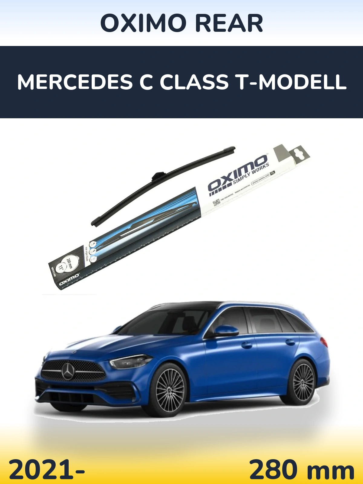 Rear wiper blade Oximo Rear 280 mm for Mercedes C Class T-Modelisl 2021-2026