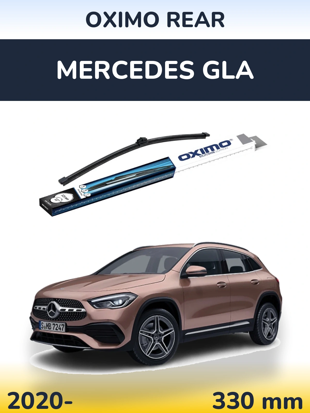 Rear wiper blade Oximo Rear 325 mm for Mercedes GLA 2020-2026