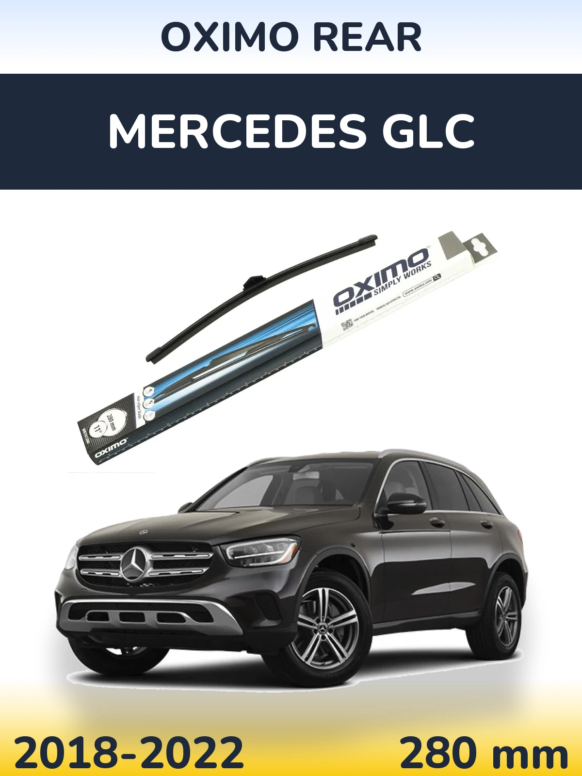 Rear wiper blade Oximo Rear 280 mm for Mercedes GLC 2018-2022