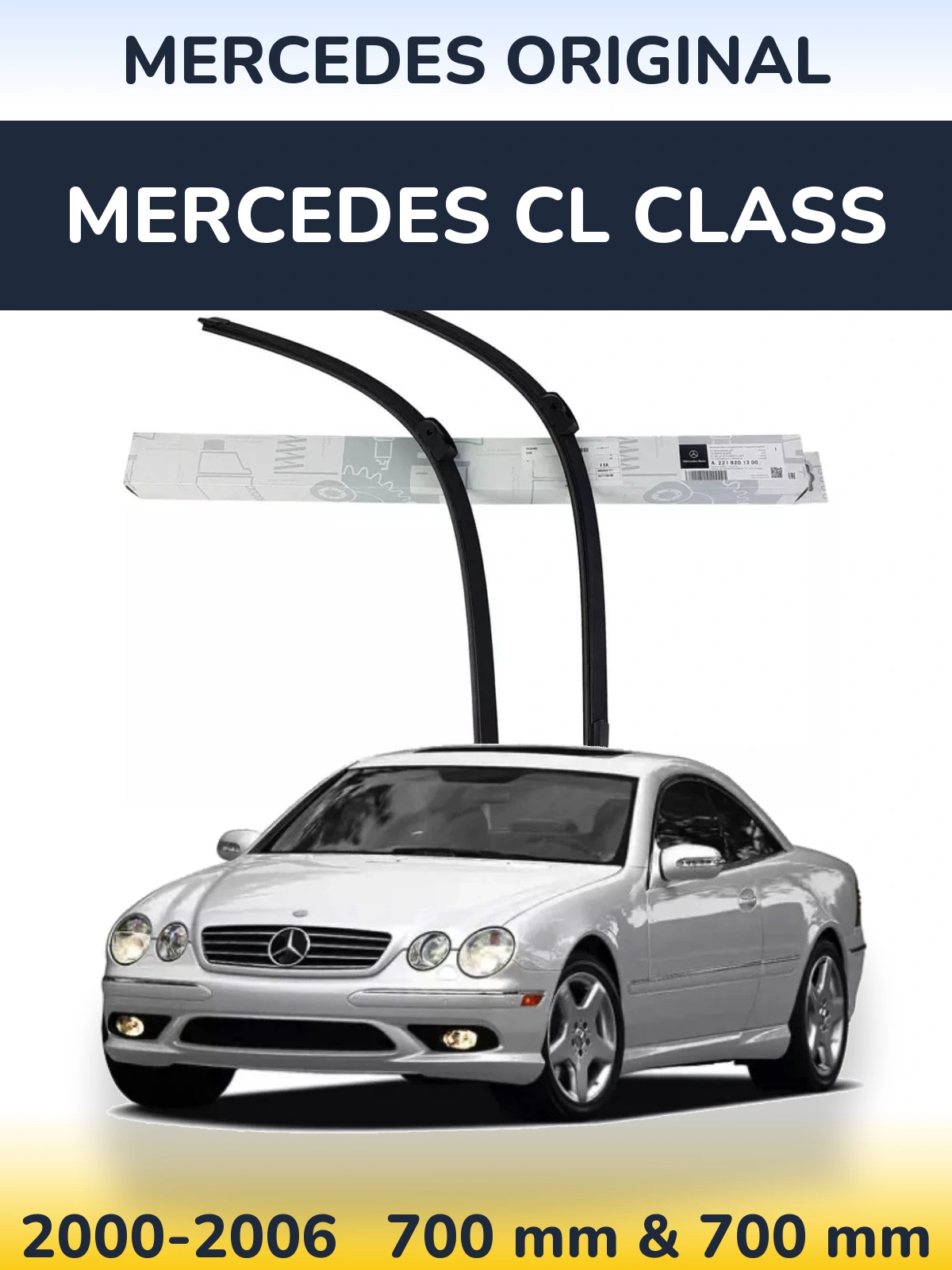 Комплект передних дворников Mercedes OEM Mercedes Original 680 & 680 мм для Mercedes CL Class 2000-2006
