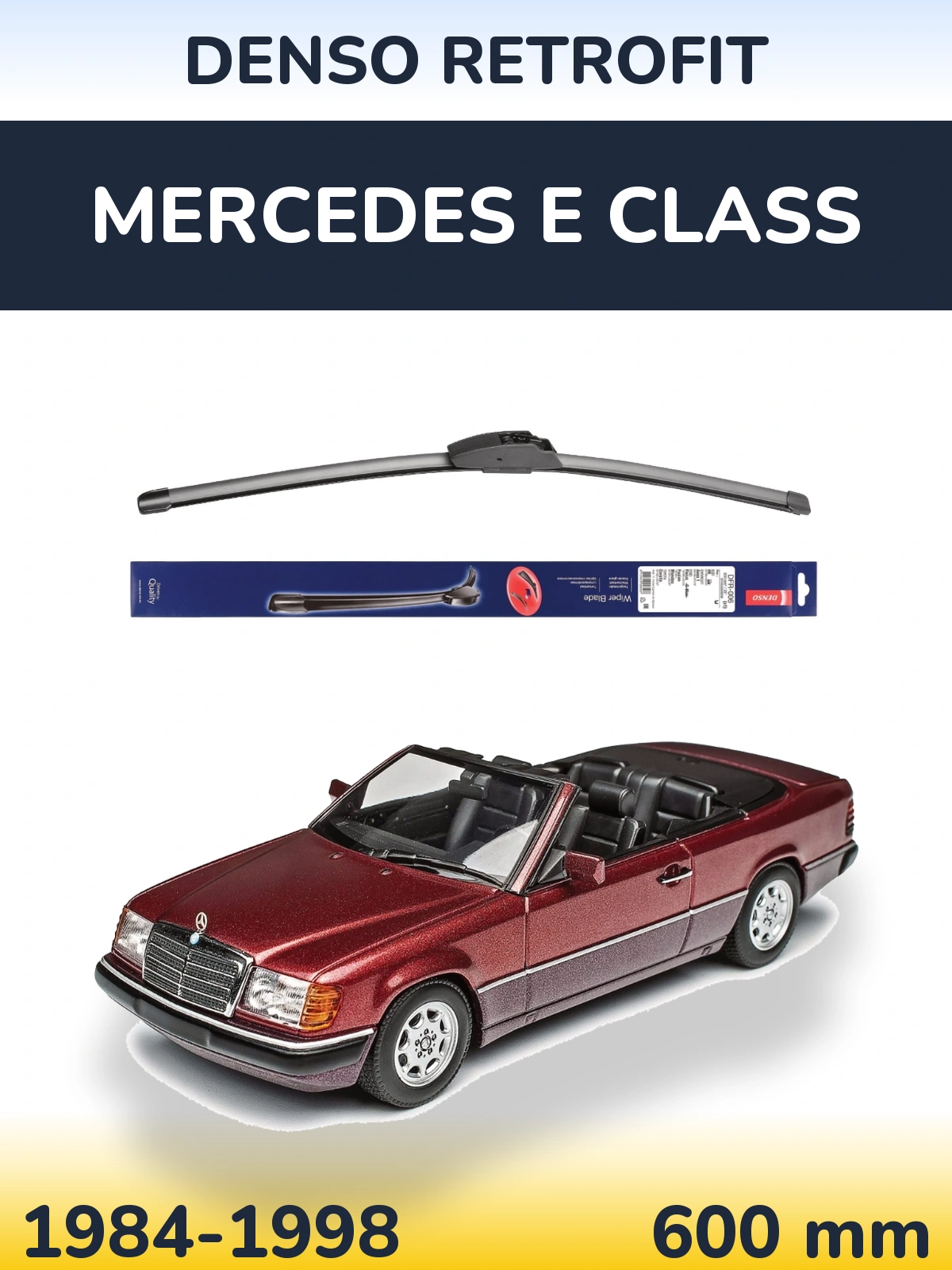 Передний дворник Denso Retrofit 600 мм для Mercedes E Class 1984-1998