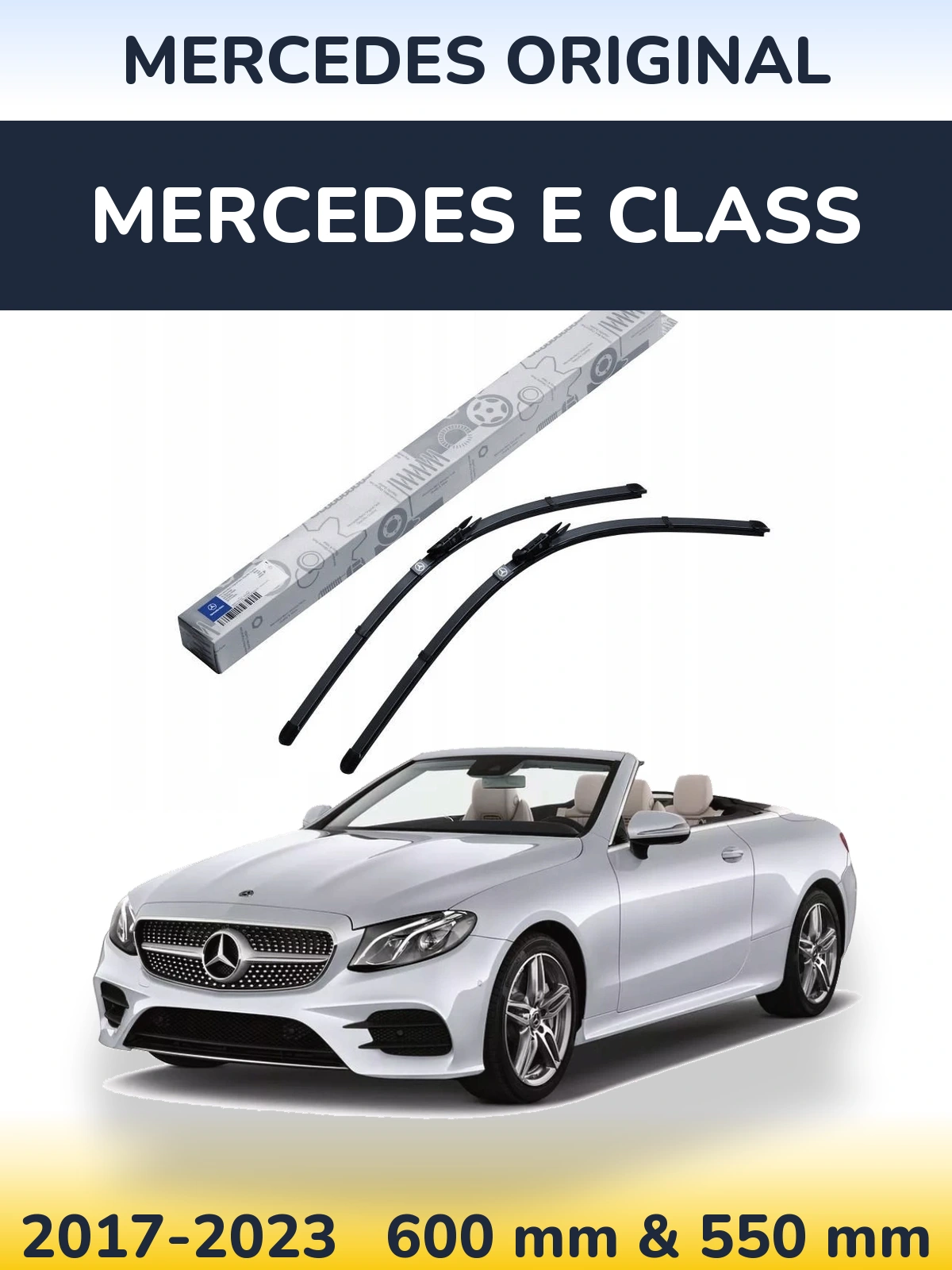 Комплект передних дворников Mercedes OEM Mercedes Original 600 & 550 мм для Mercedes E Class 2017-2023