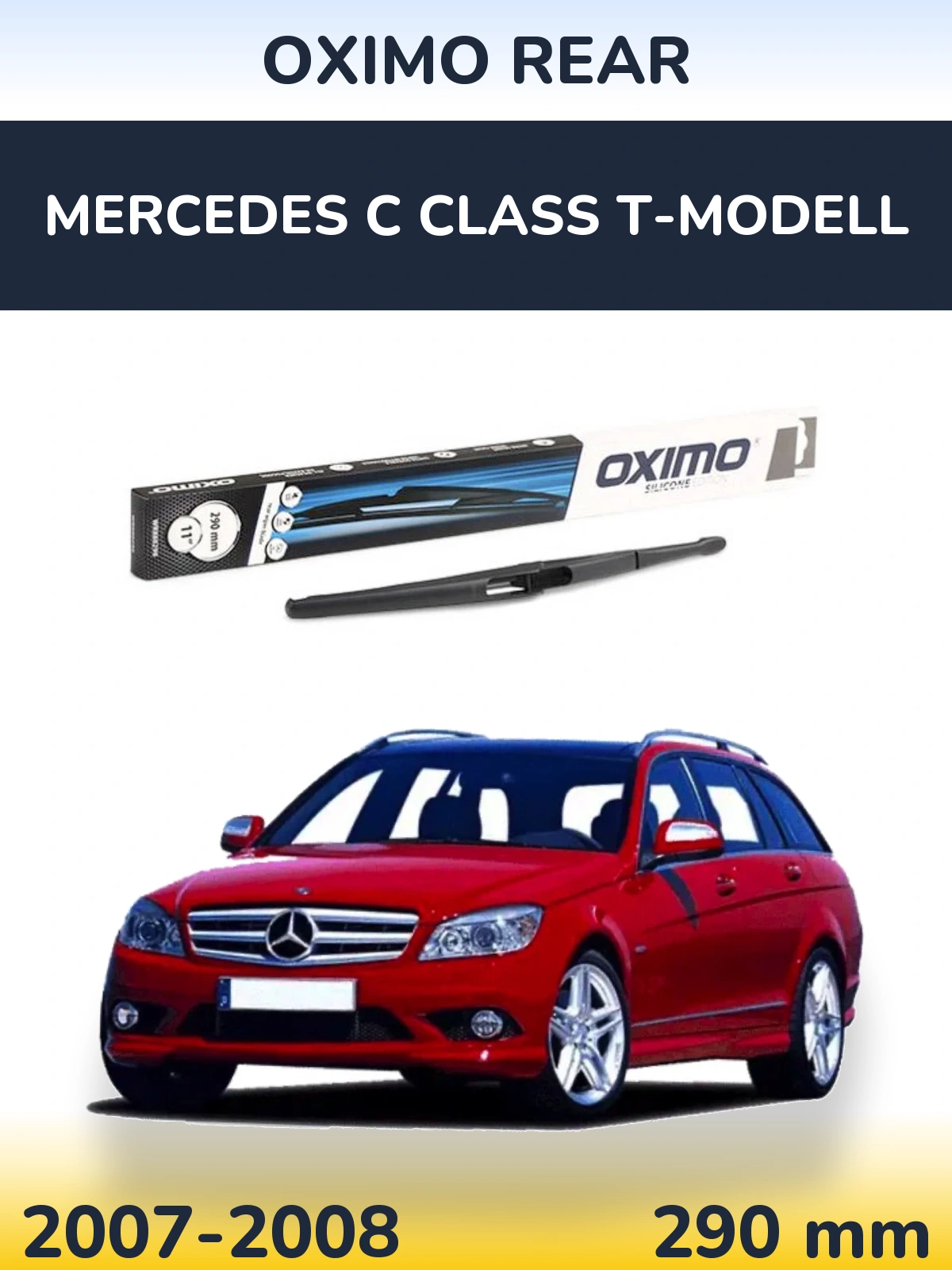 Задний дворник Oximo Rear 290 мм для Mercedes C Class T-Модельl 2007-2008