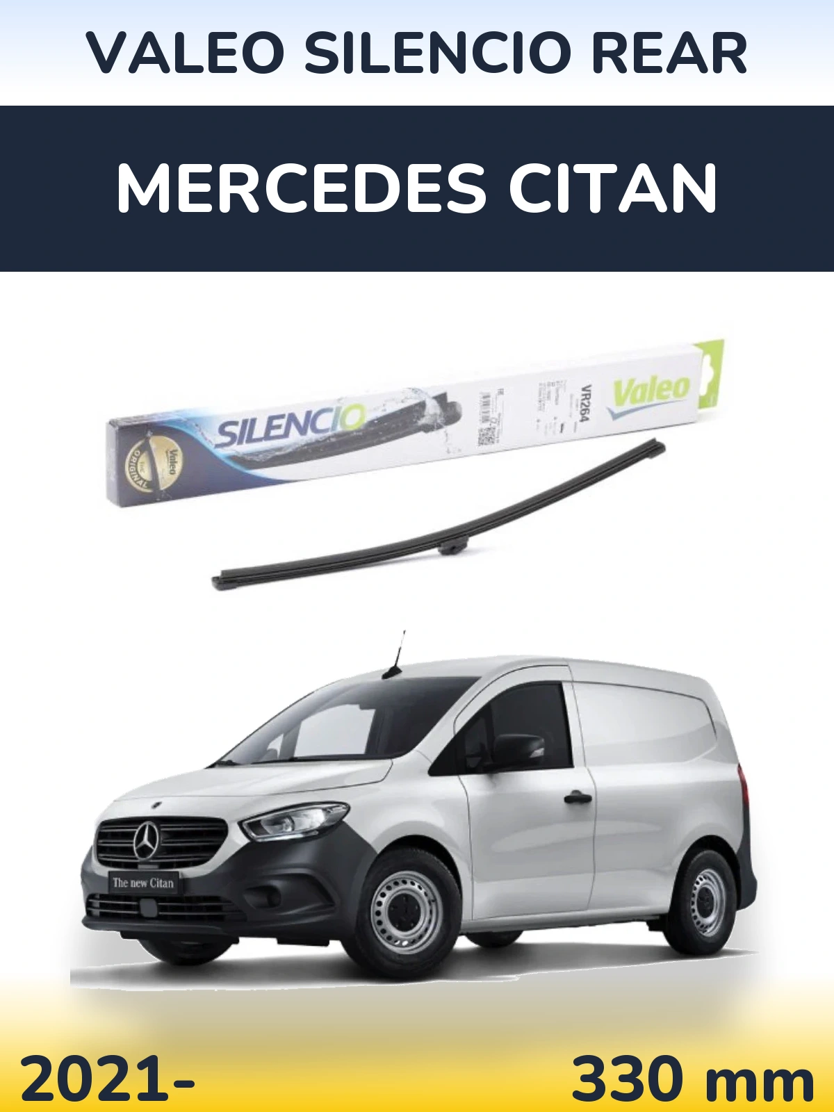 Задня щітка Valeo Silencio Rear 320 мм для Mercedes Citan 2021-2026