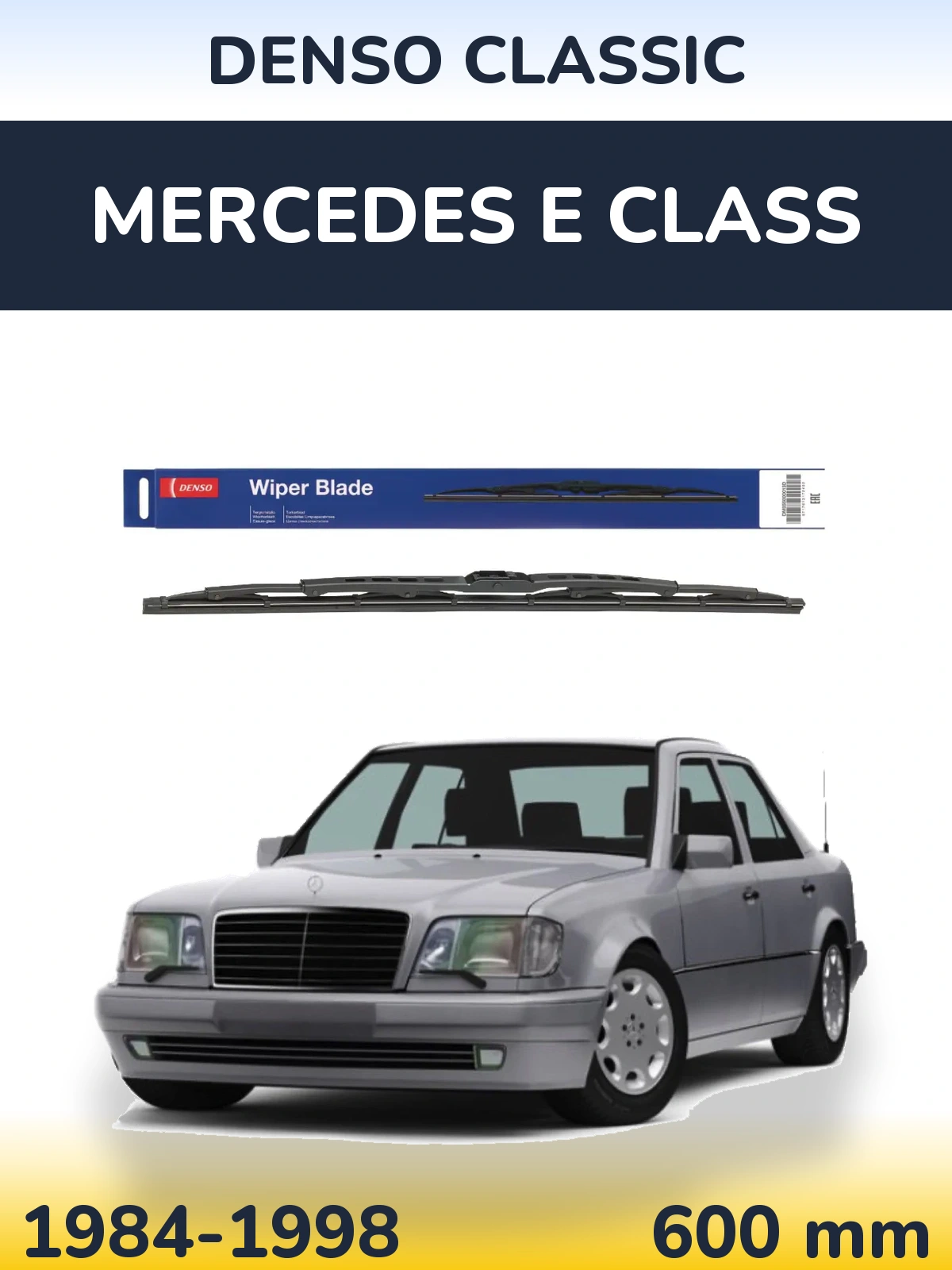 Передня щітка Denso Classic 600 мм для Mercedes E Class 1984-1998