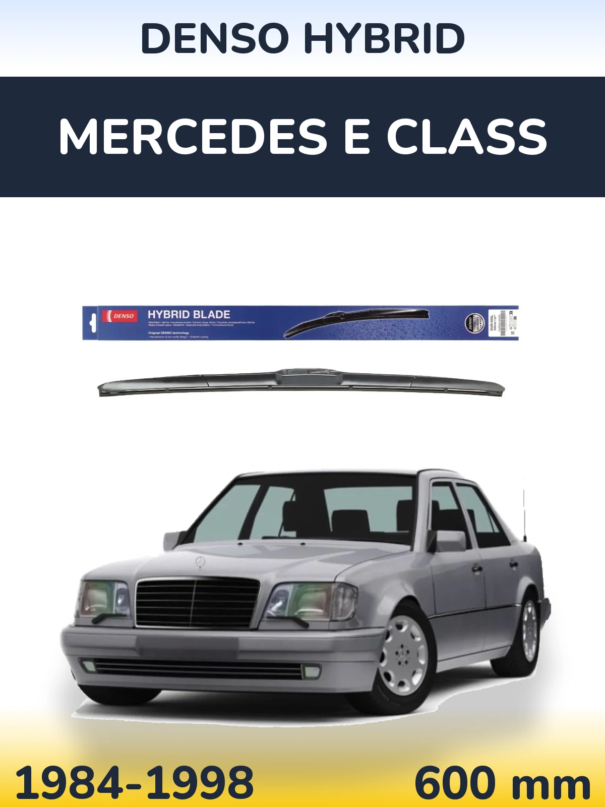 Передний дворник Denso Hybrid 600 мм для Mercedes E Class 1984-1998