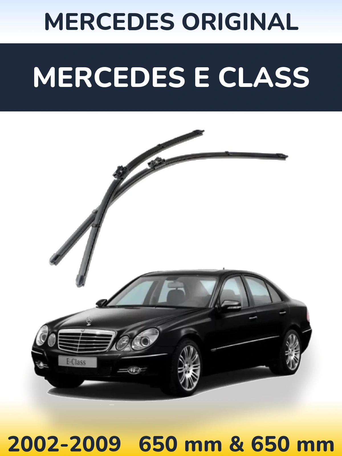 Комплект передних дворников Mercedes OEM Mercedes Original 650 & 650 мм для Mercedes E Class 2002-2009