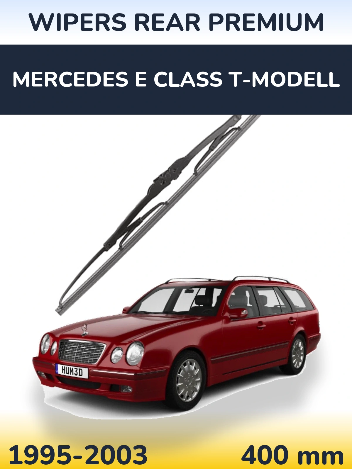 Rear wiper blade WIPERS REAR PREMIUM 400 mm for Mercedes E Class T-Modelisl 1995-2003