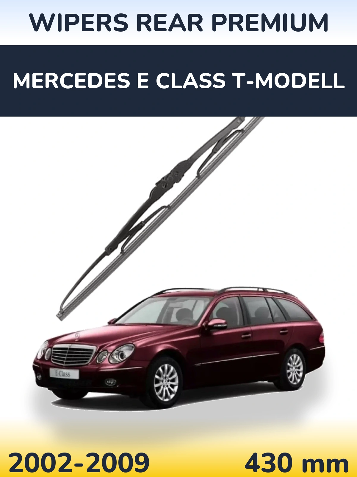Rear wiper blade WIPERS REAR PREMIUM 430 mm for Mercedes E Class T-Modelisl 2002-2009