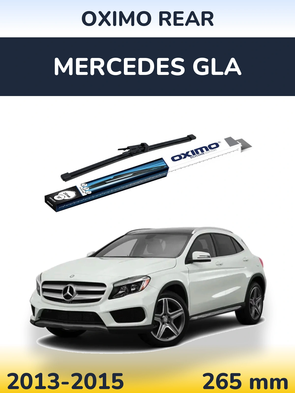 Rear wiper blade Oximo Rear 250 mm for Mercedes GLA 2013-2015
