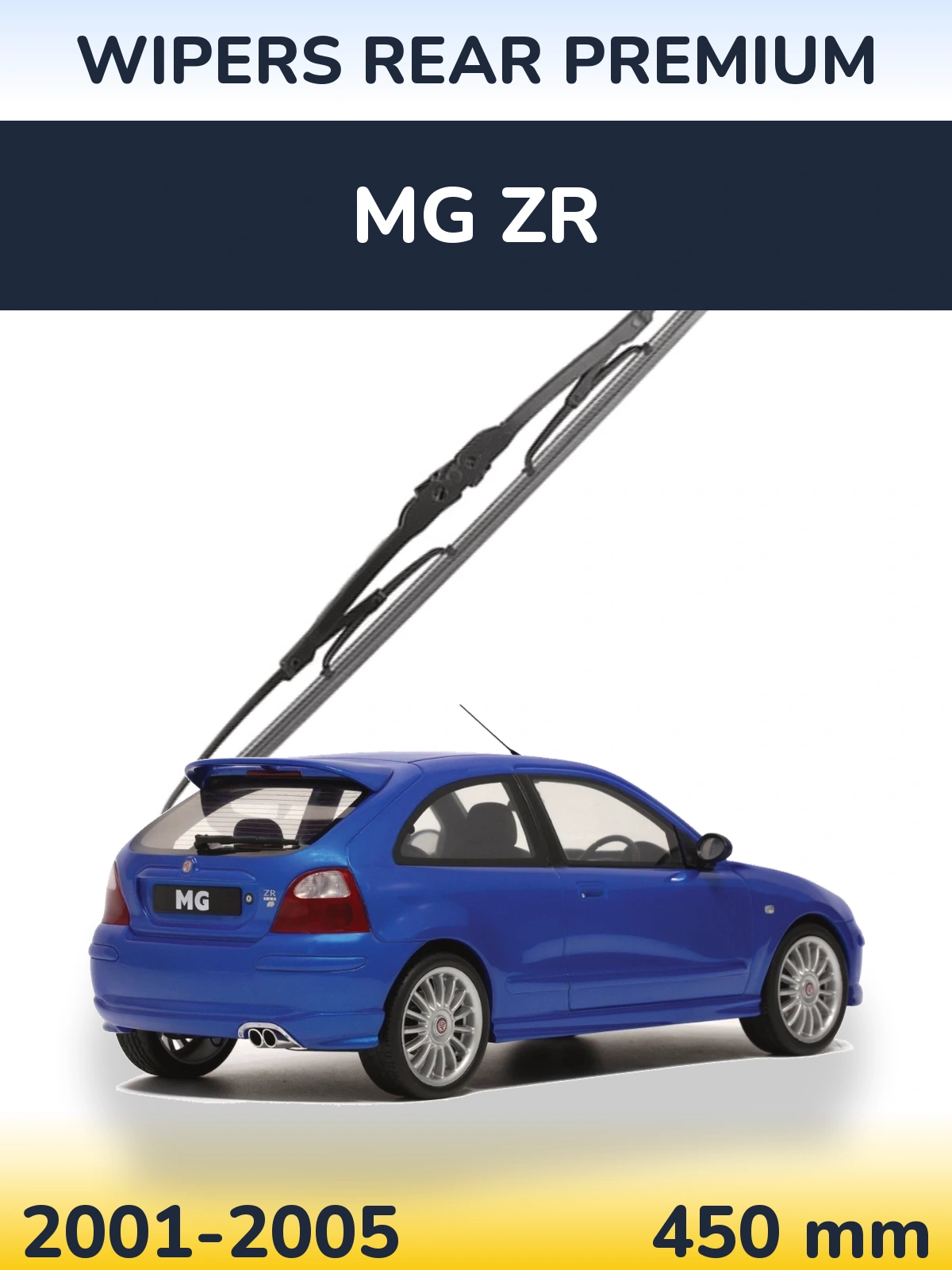Rear wiper blade WIPERS REAR PREMIUM 450 mm for MG ZR 2001-2005