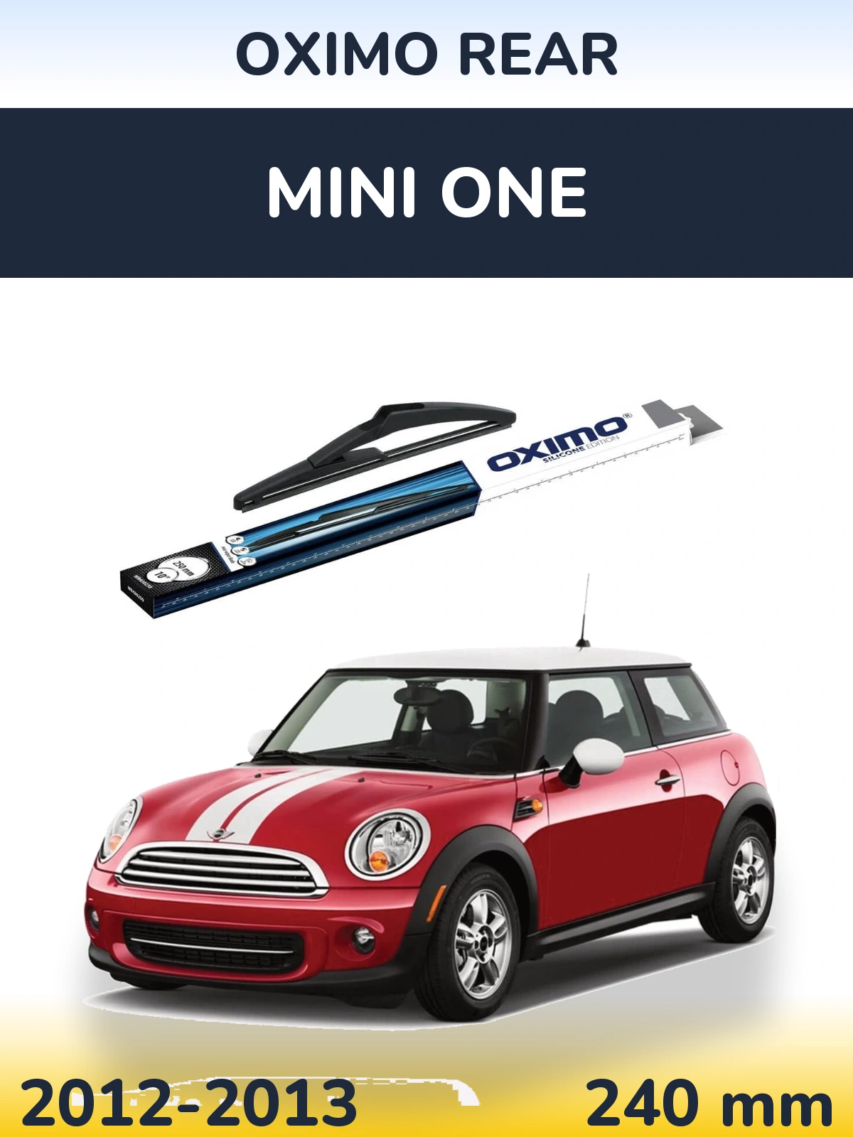 Rear wiper blade Oximo Rear 250 mm for MINI One 2012-2013
