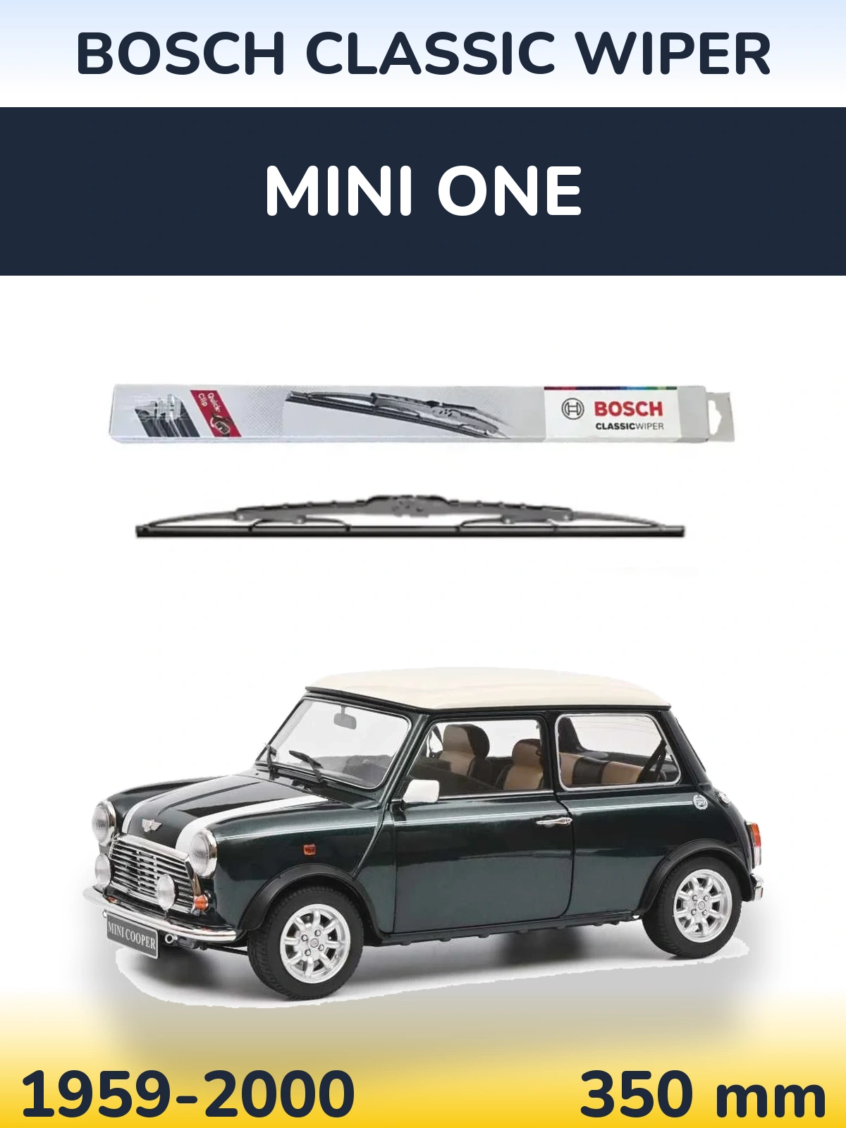 Задня щітка BOSCH Classic Wiper 340 мм для MINI One 1959-2000