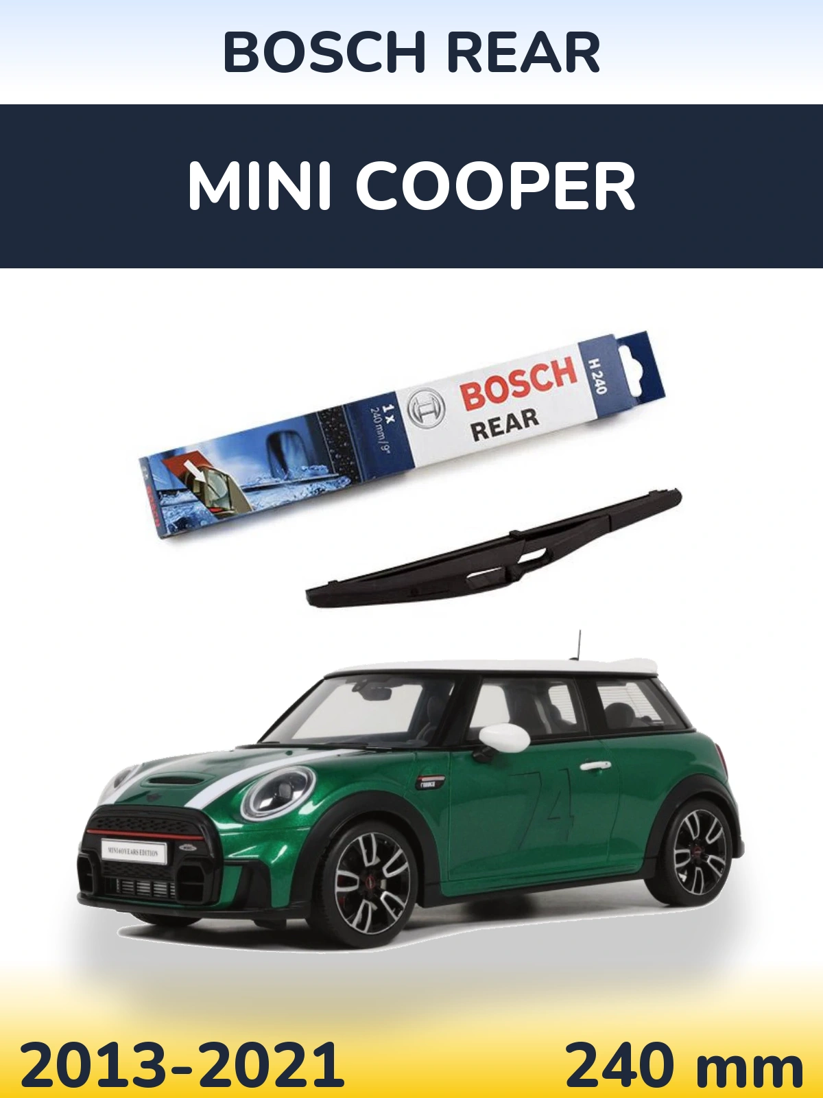 Задний дворник BOSCH Rear 240 мм для MINI Cooper 2013-2021