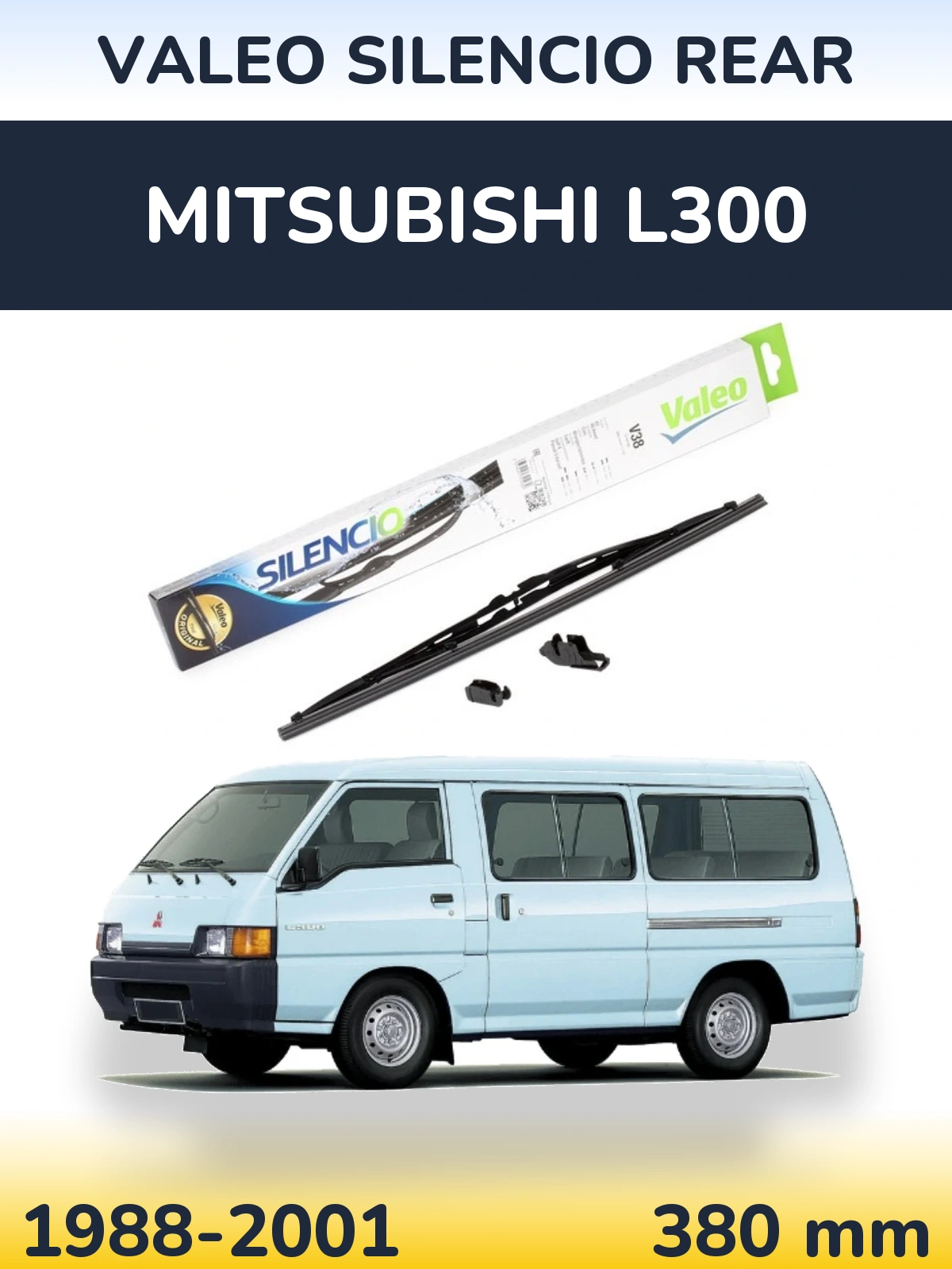 Задний дворник Valeo Silencio Rear 380 мм для Mitsubishi L300 1988-2001