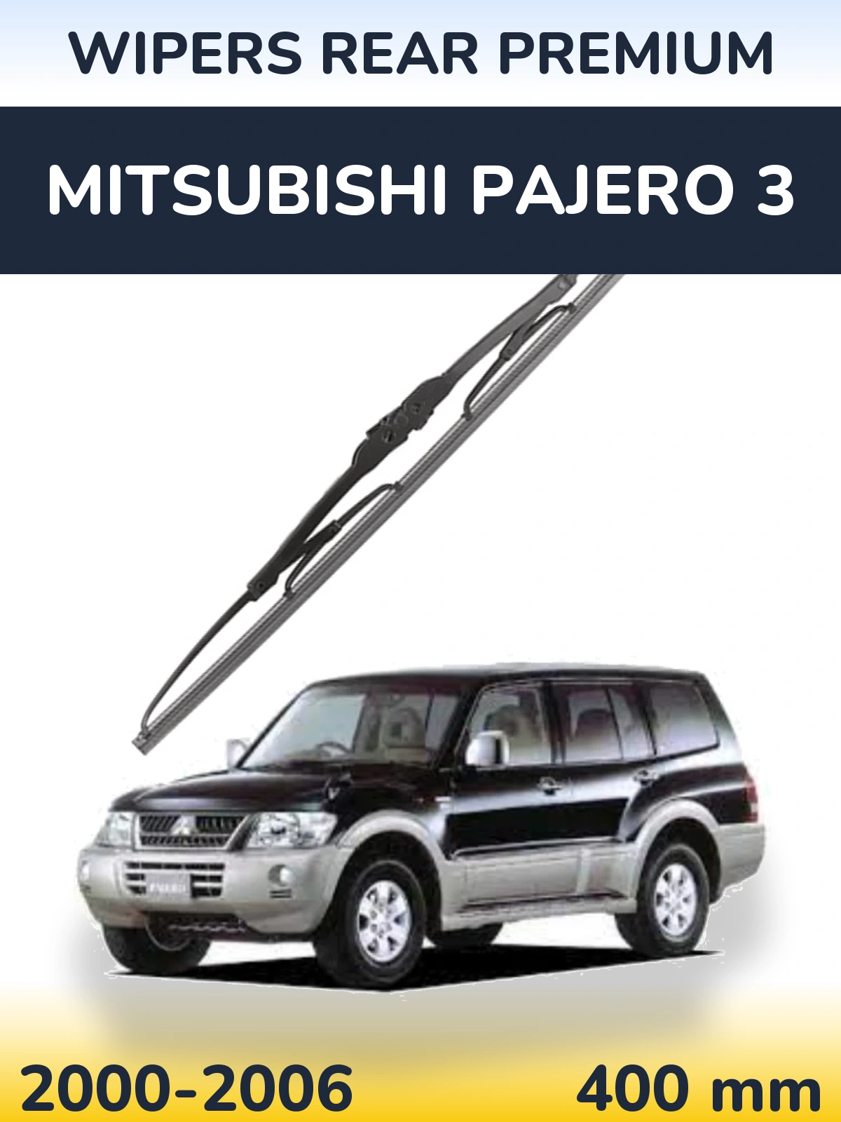 Rear wiper blade WIPERS REAR PREMIUM 400 mm for Mitsubishi Pajero 3 2000-2006