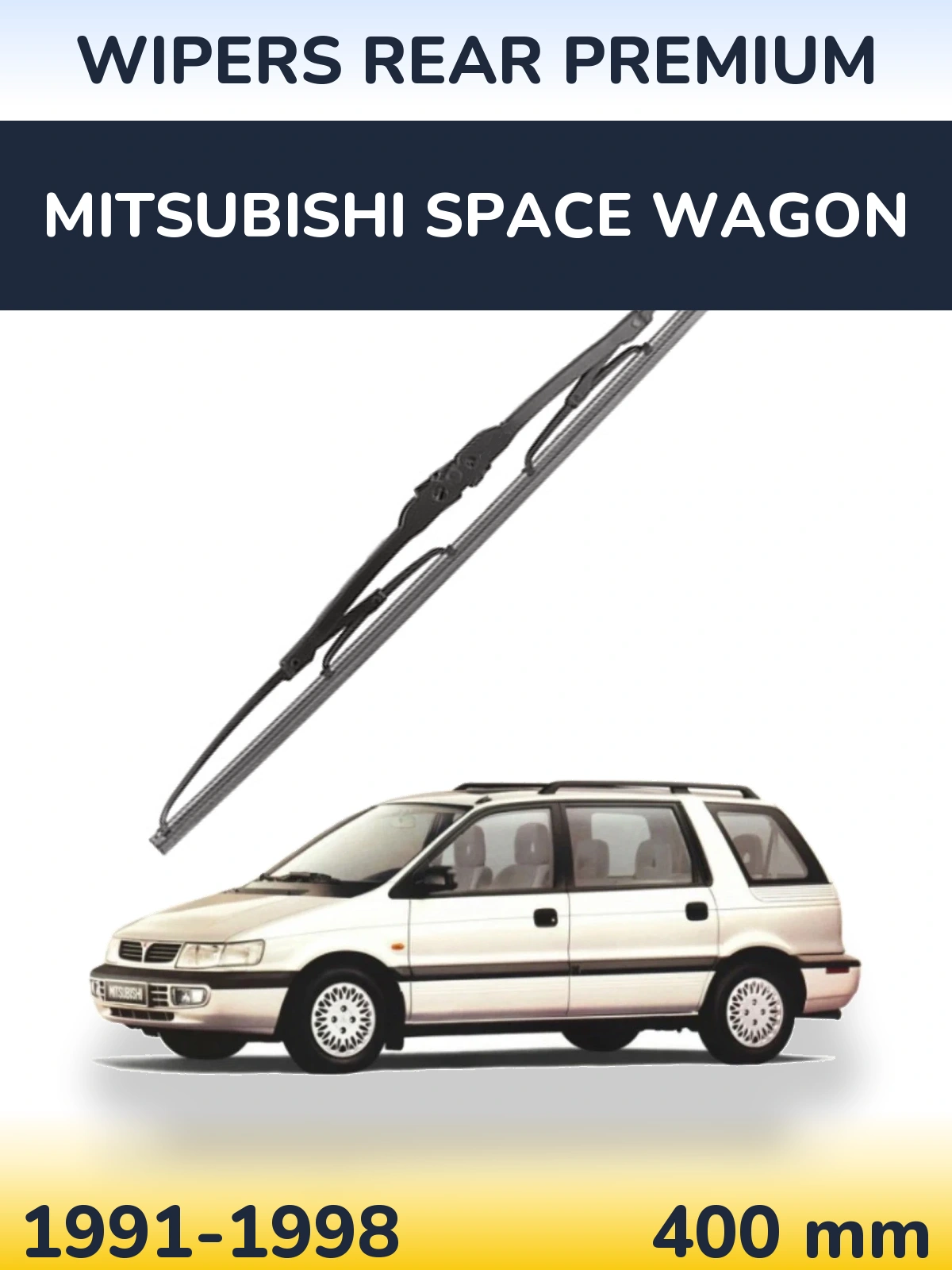 Rear wiper blade WIPERS REAR PREMIUM 400 mm for Mitsubishi Space Wagon 1991-1998