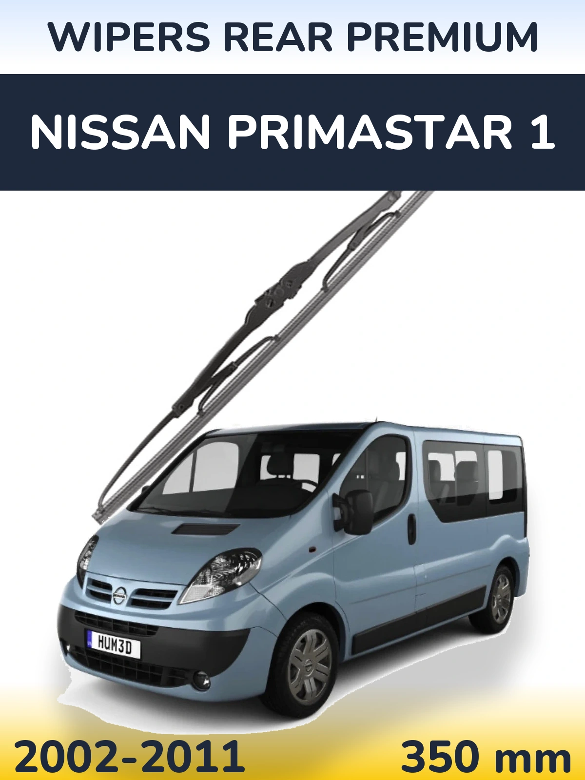 Rear wiper blade WIPERS REAR PREMIUM 350 mm for Nissan Primastar 1 2002-2011