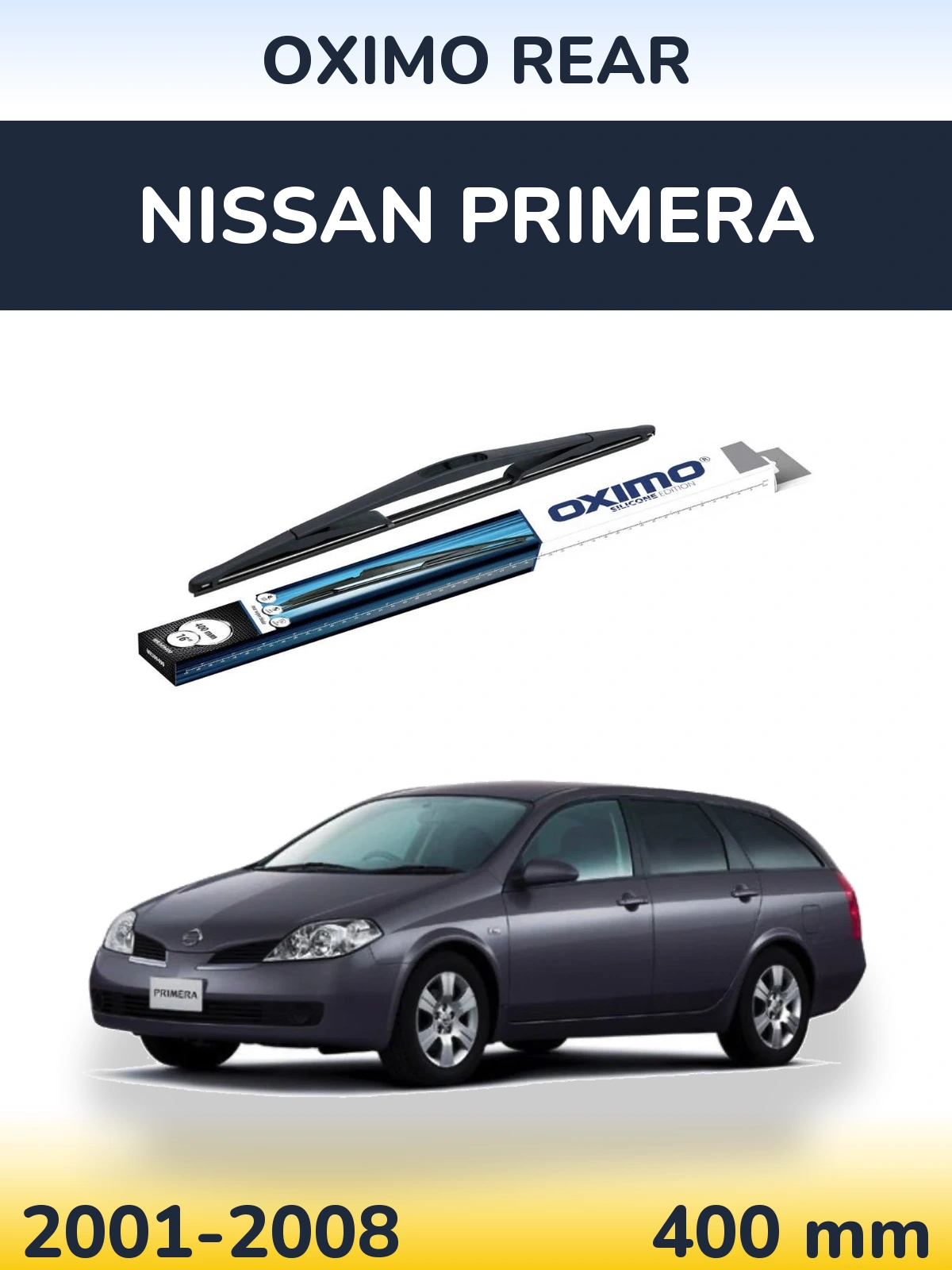 Rear wiper blade Oximo Rear 400 mm for Nissan Primera 2001-2008