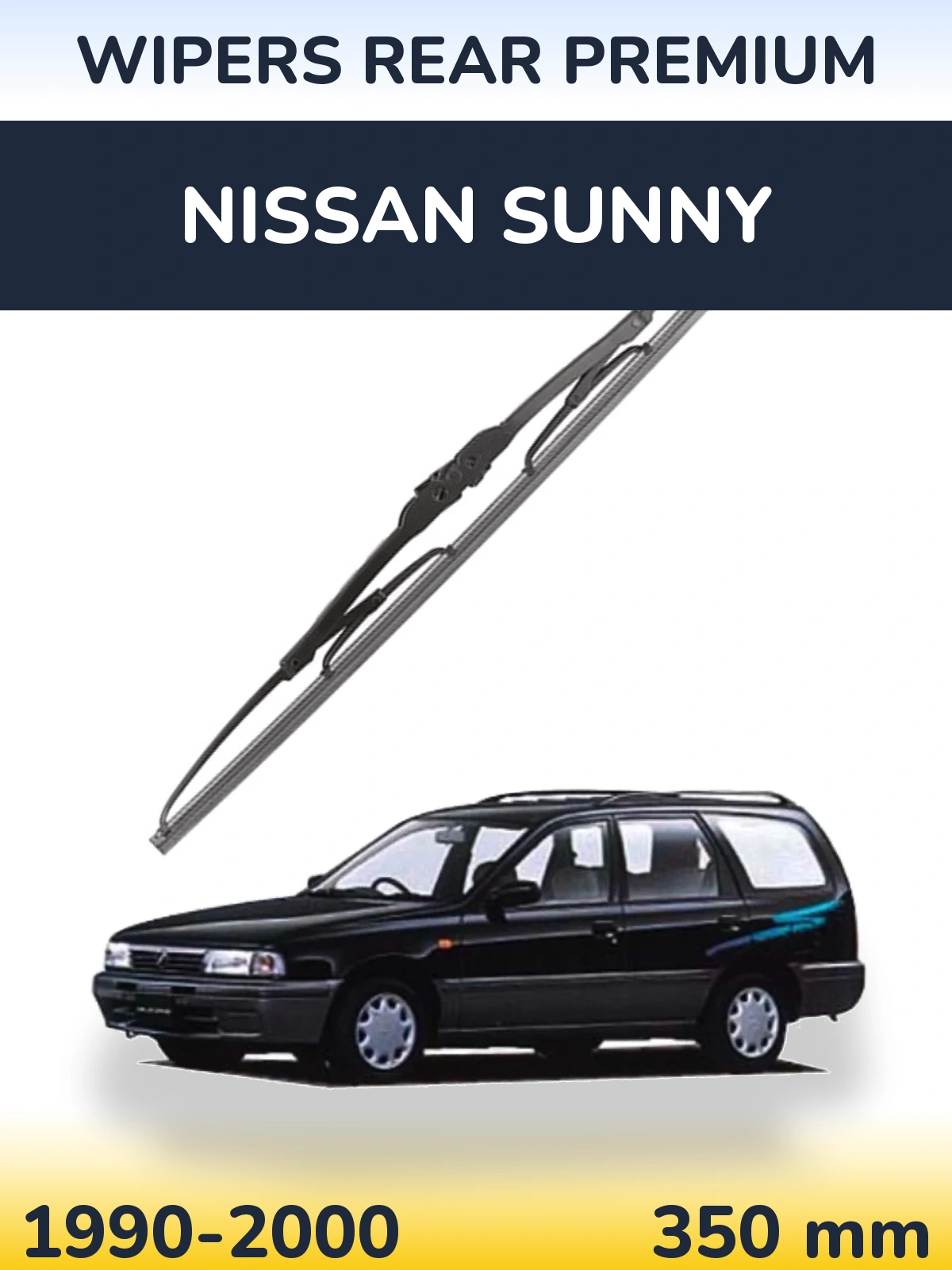 Rear wiper blade WIPERS REAR PREMIUM 350 mm for Nissan Sunny 1990-2000