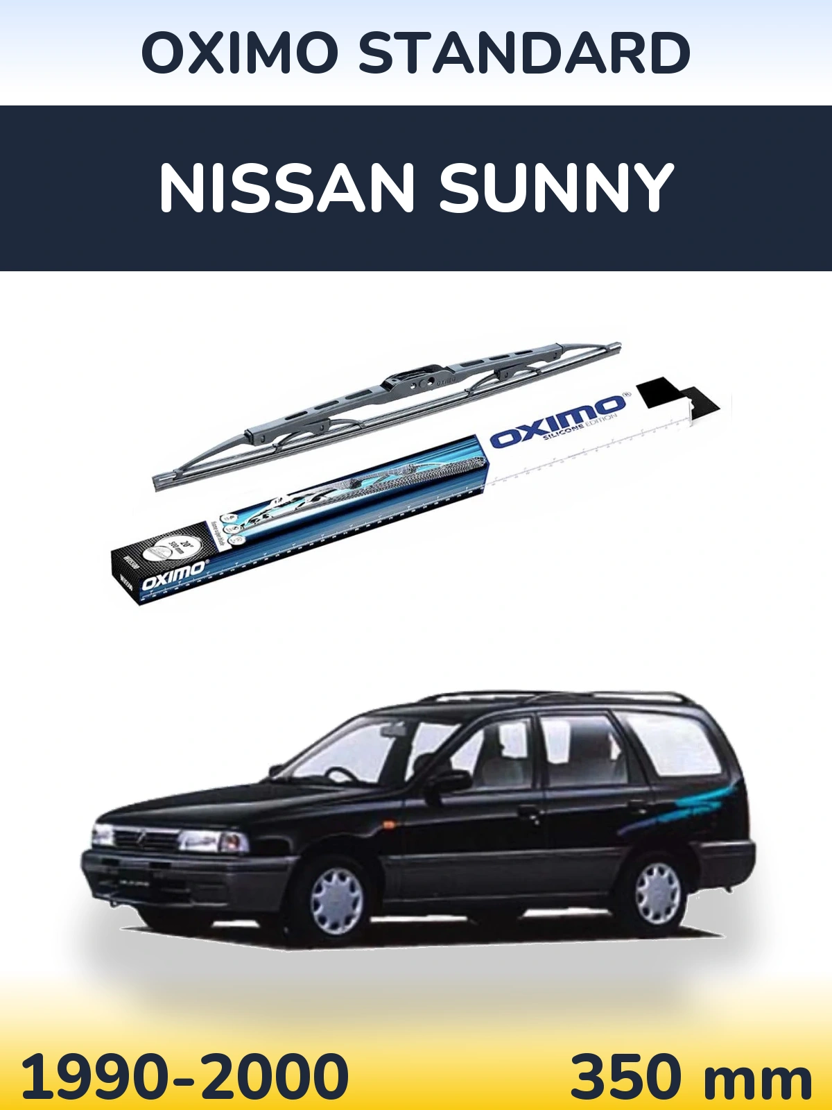 Rear wiper blade Oximo Standard 350 mm for Nissan Sunny 1990-2000