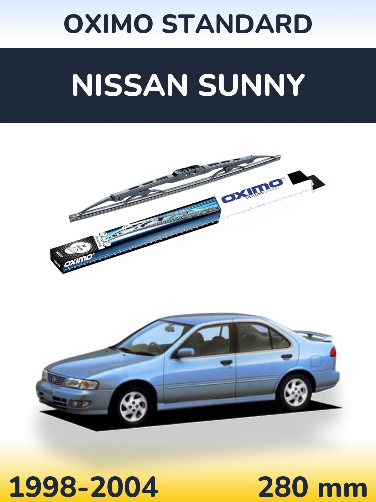 Rear wiper blade Oximo Standard 275 mm for Nissan Sunny 1998-2004